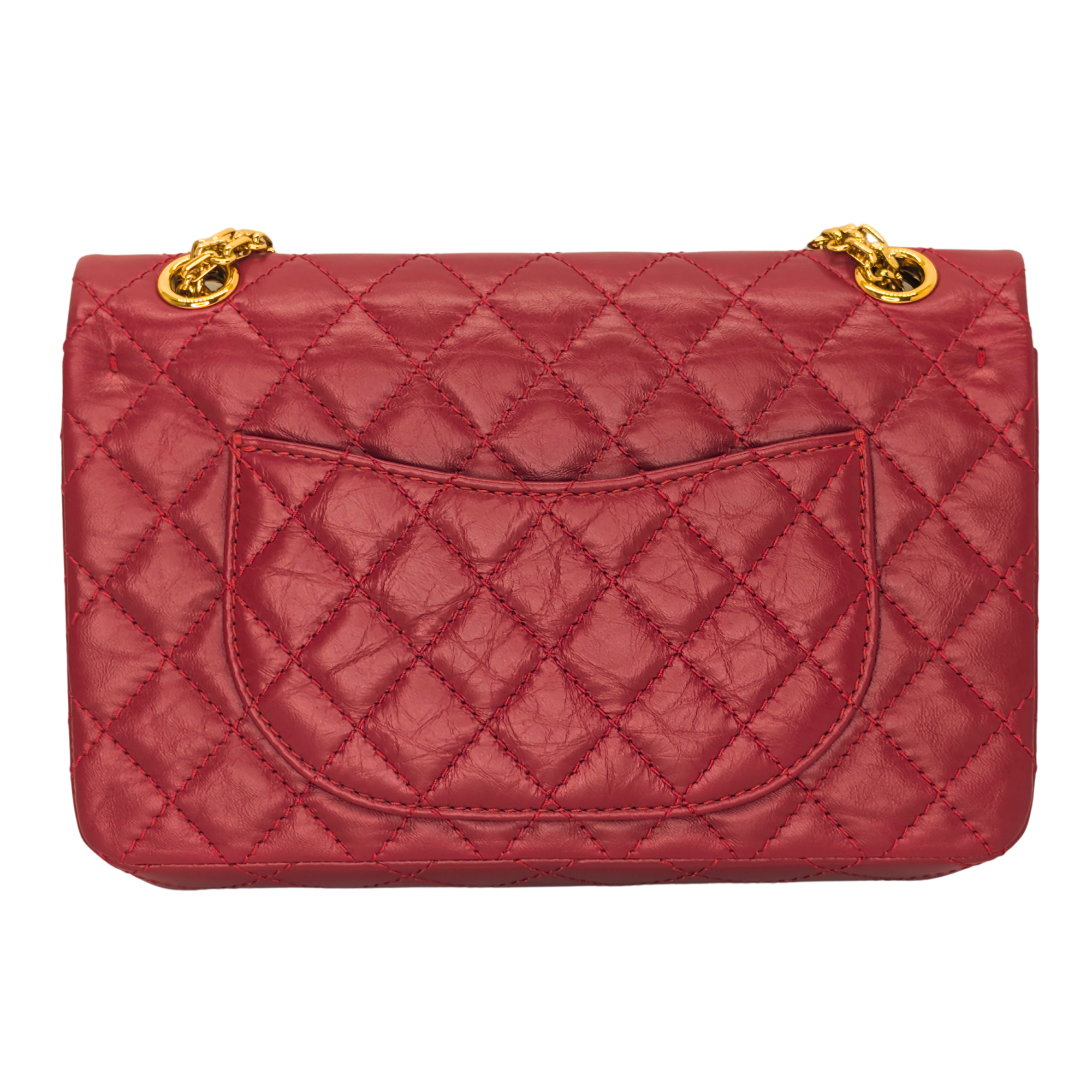 Chanel 2.55 Reissue 28 Series Double Flap Bag Red