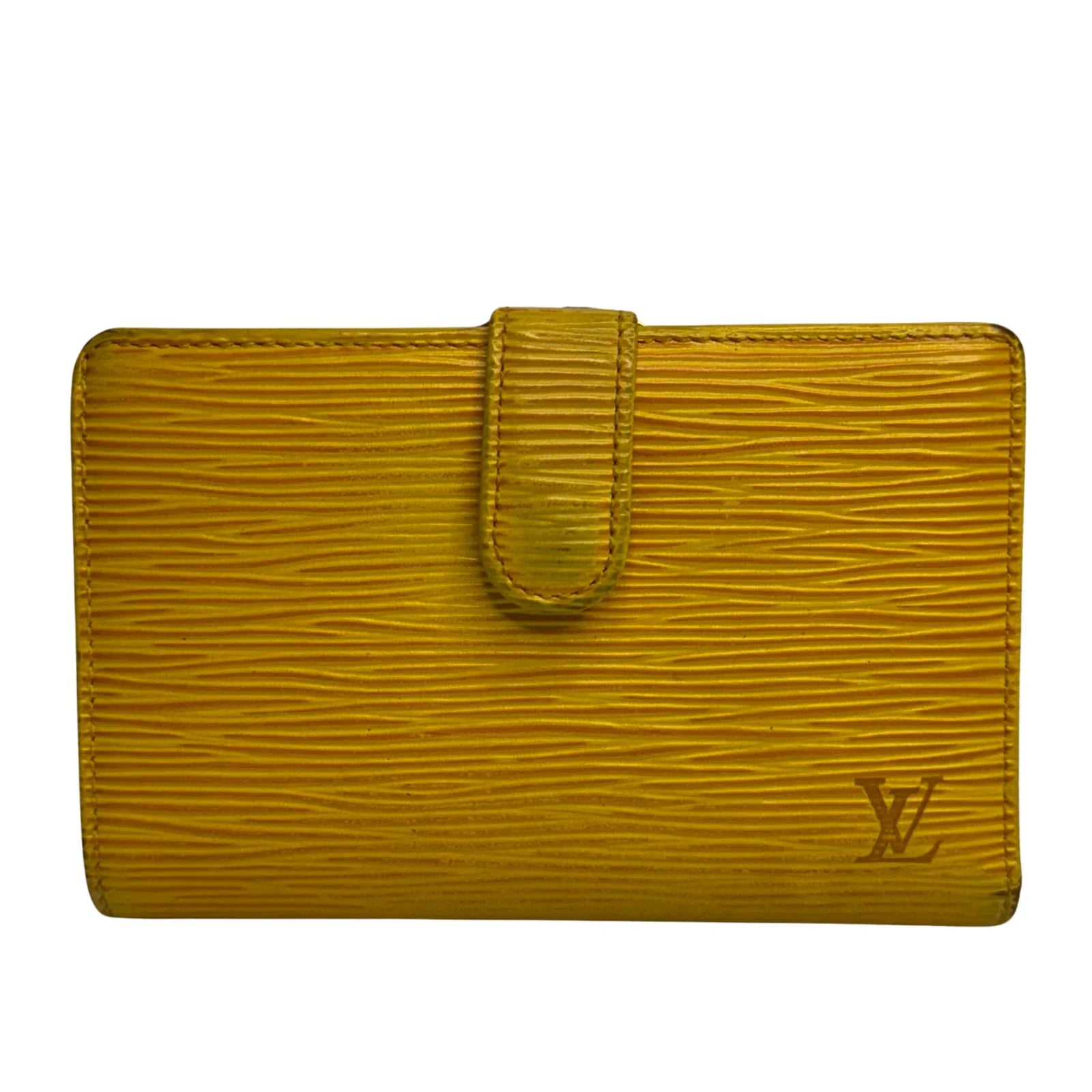 Louis Vuitton Epi Leather Long Wallet Yellow