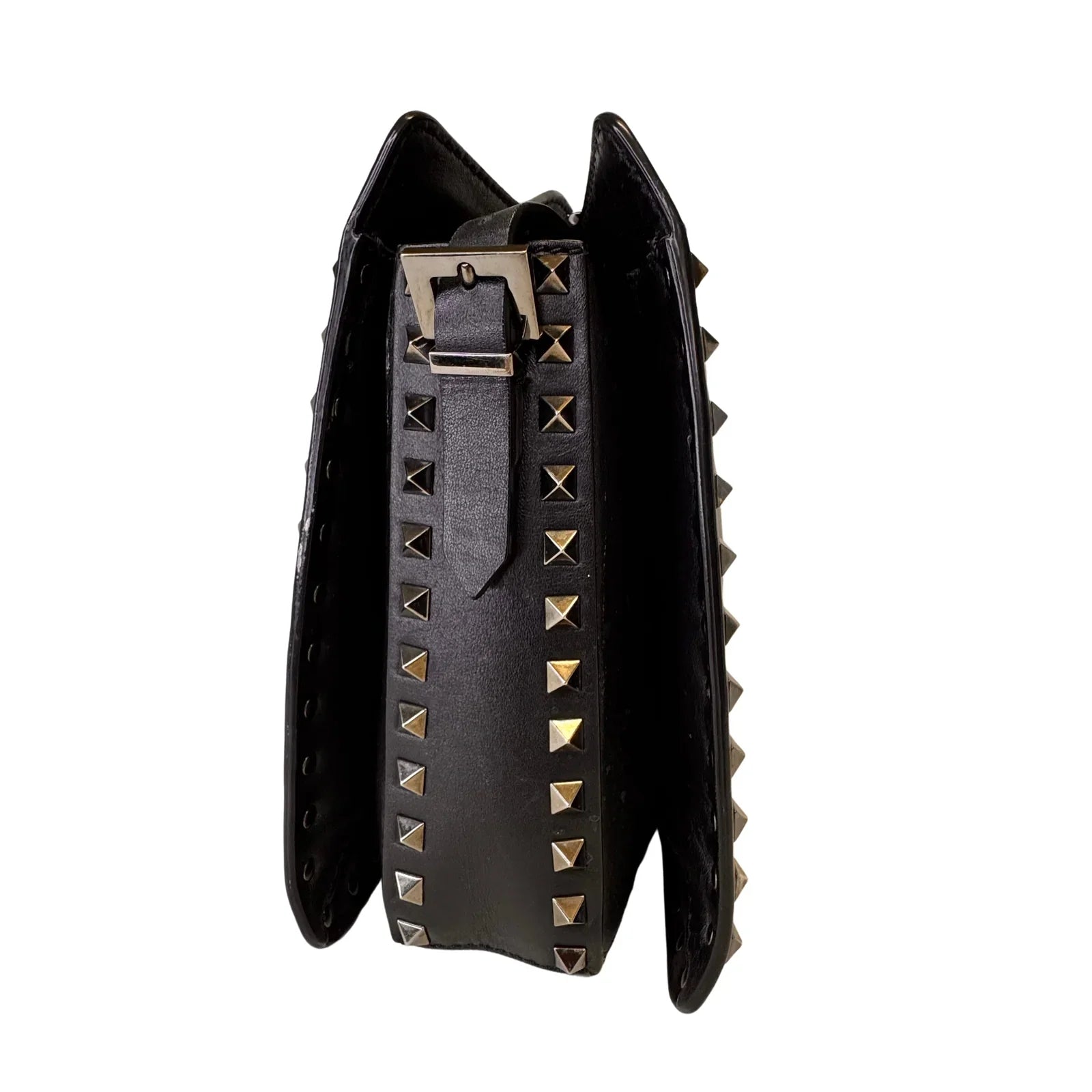 Valentino Black Leather Shoulder Bag - Lost Designer