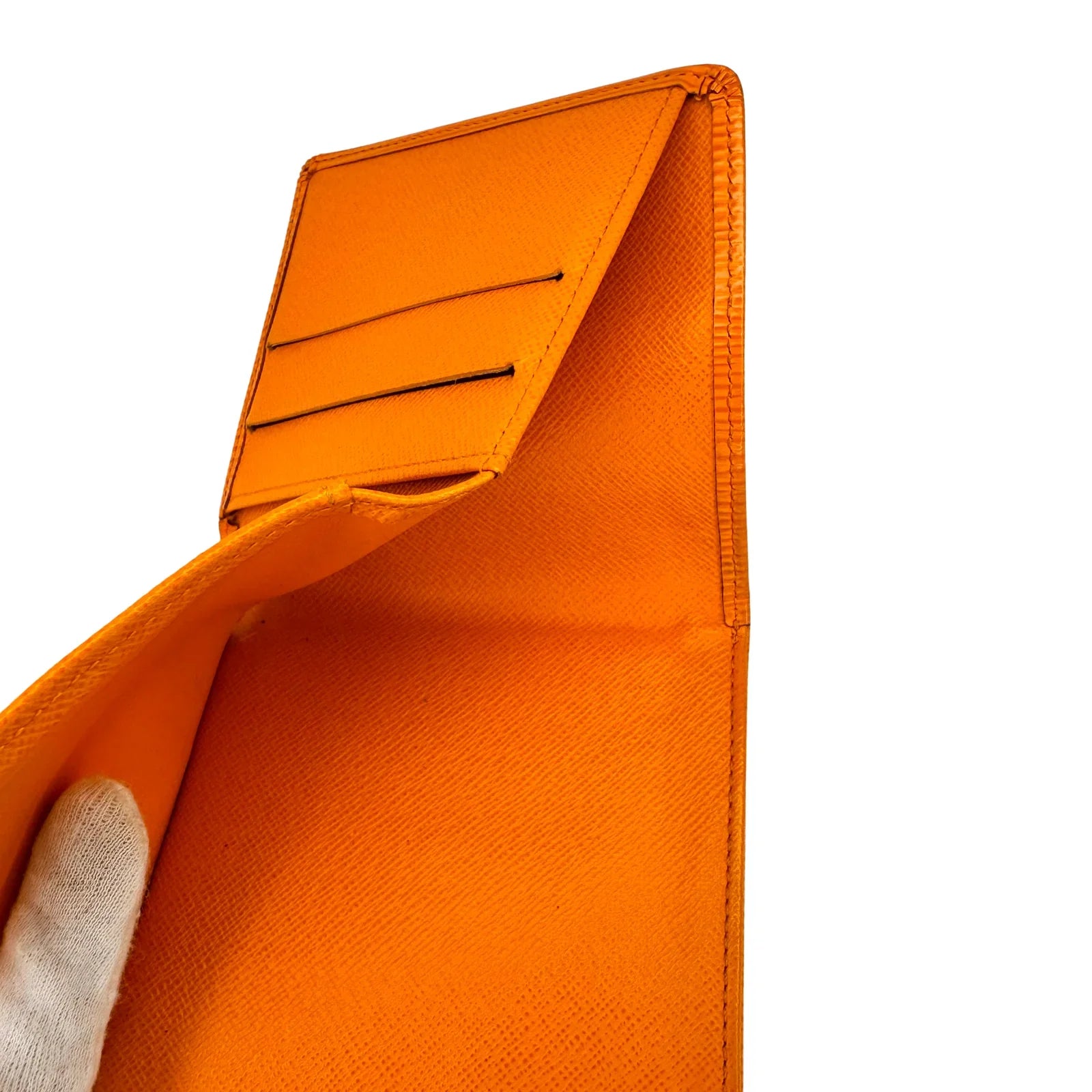 Louis Vuitton Epi Leather Wallet Orange