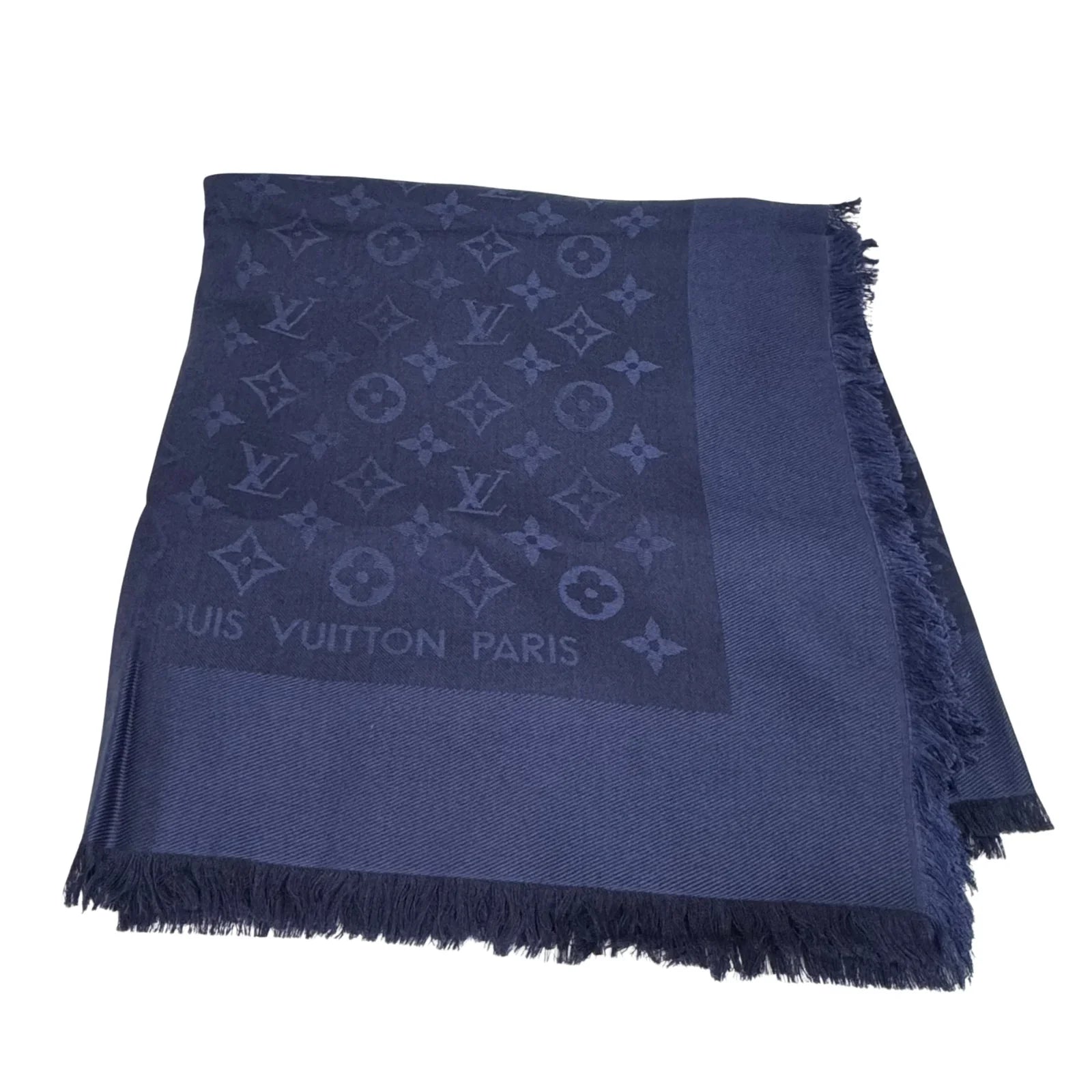 Louis Vuitton Châle Monogram shine silk Wool scarf