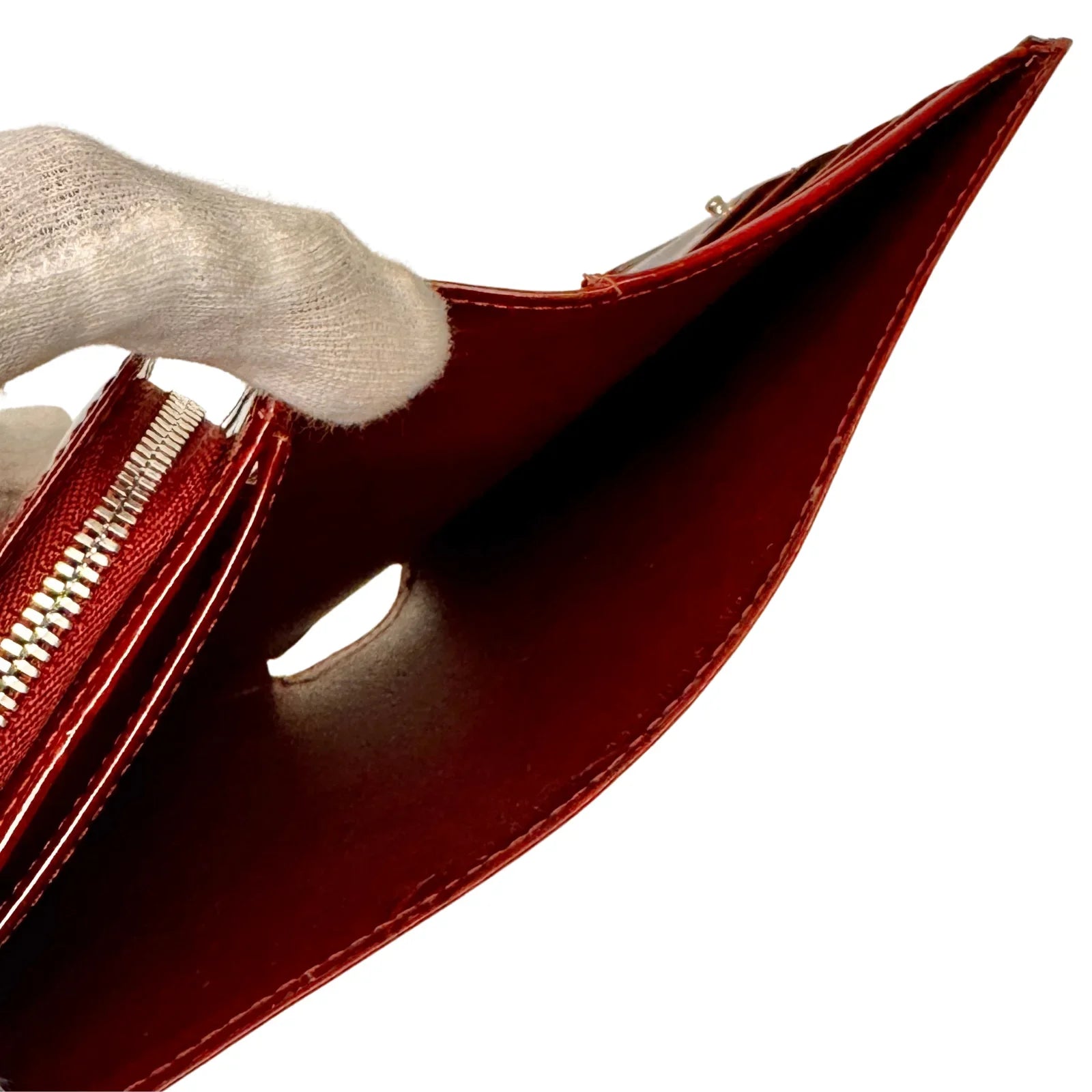 Cartier Long Leather Wallet Deep Red