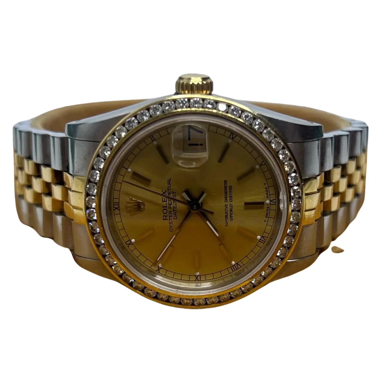 Rolex Datejust 31mm 68273 Two-Tone Diamond Bezel Champagne Dial 1988 Women's Watch - Lost Designer