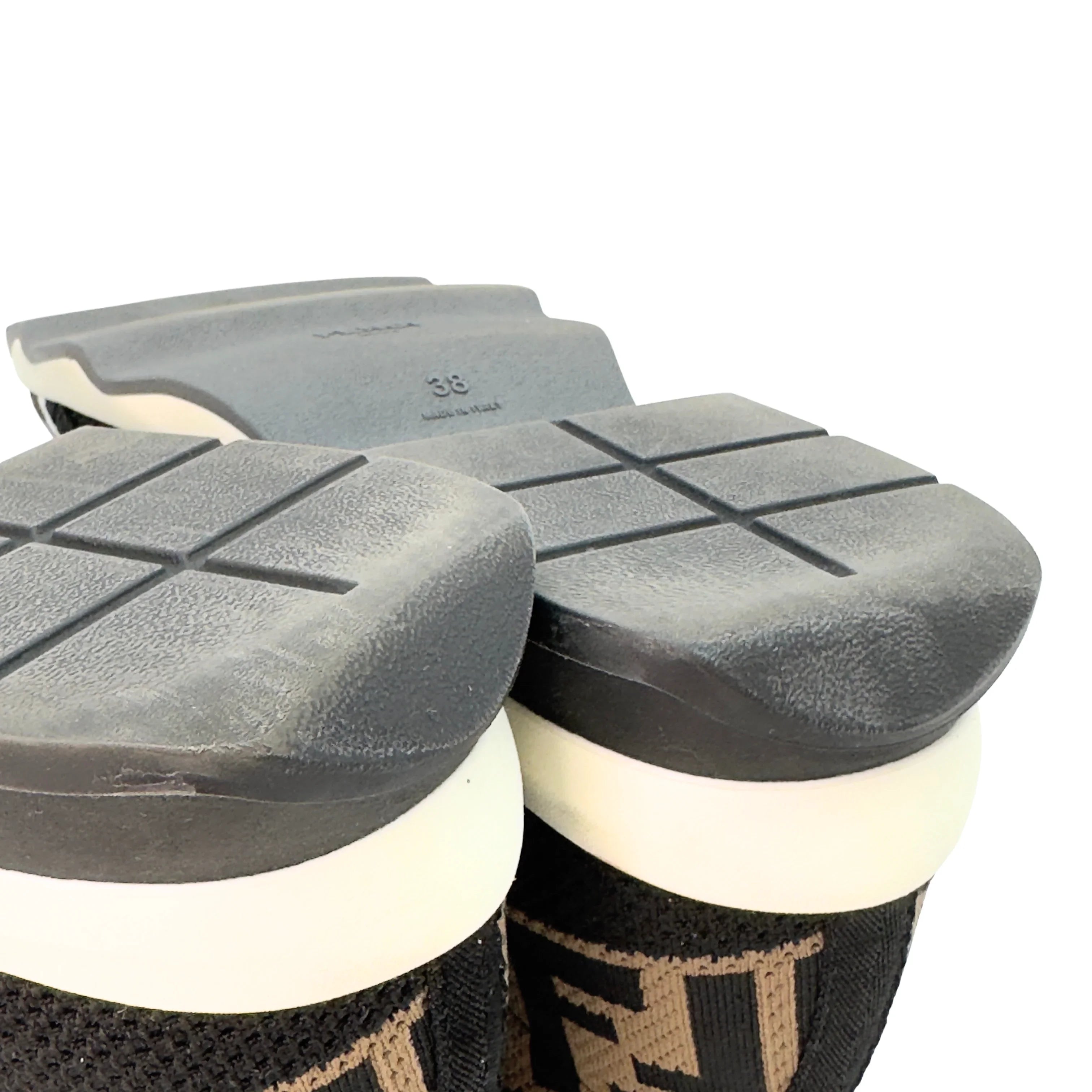 Fendi Stretch Yarn FF Stiff Band Rockoko Sneakers 38 - Lost Designer