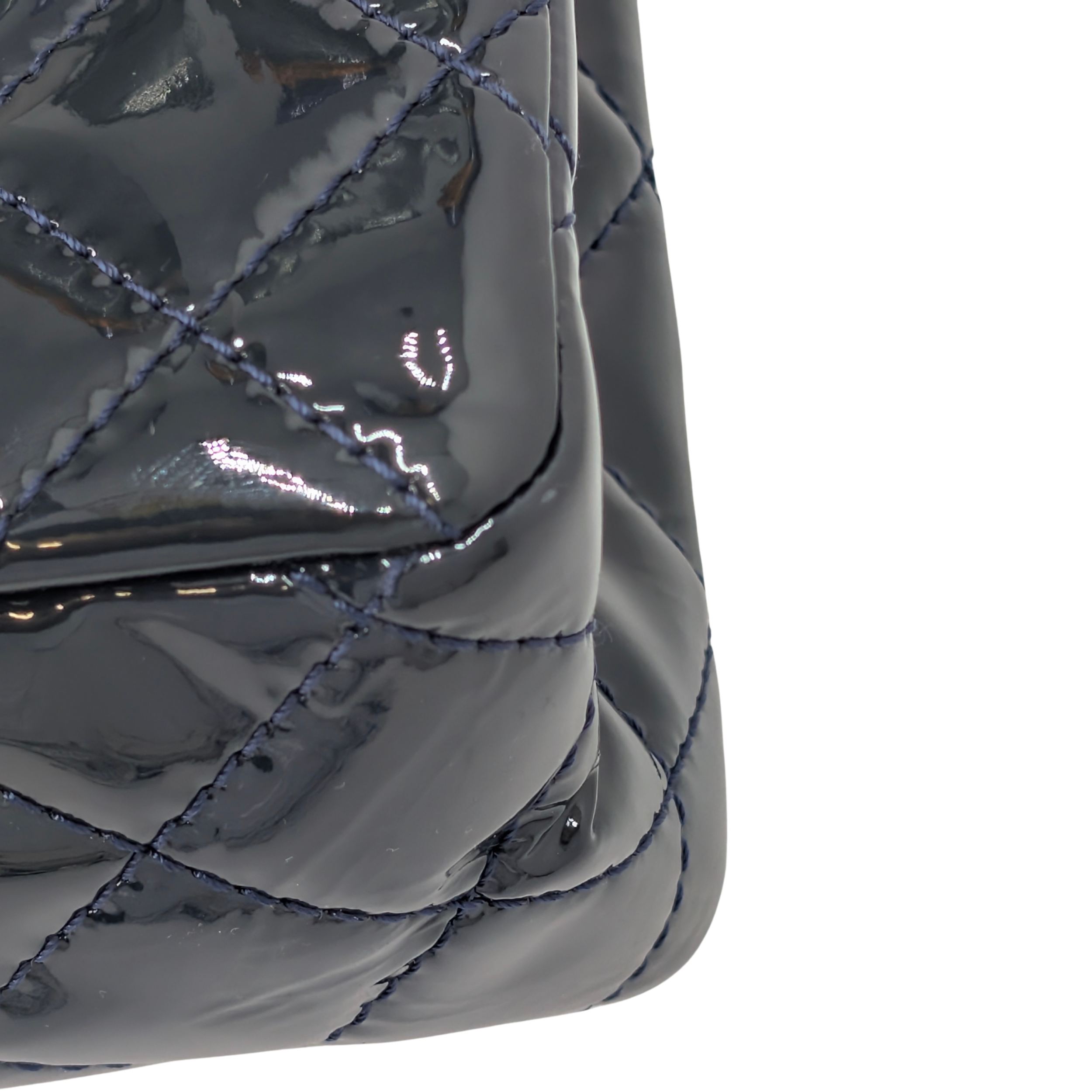 Chanel 2.55 Reissue 226 Patent Forest Green Bag