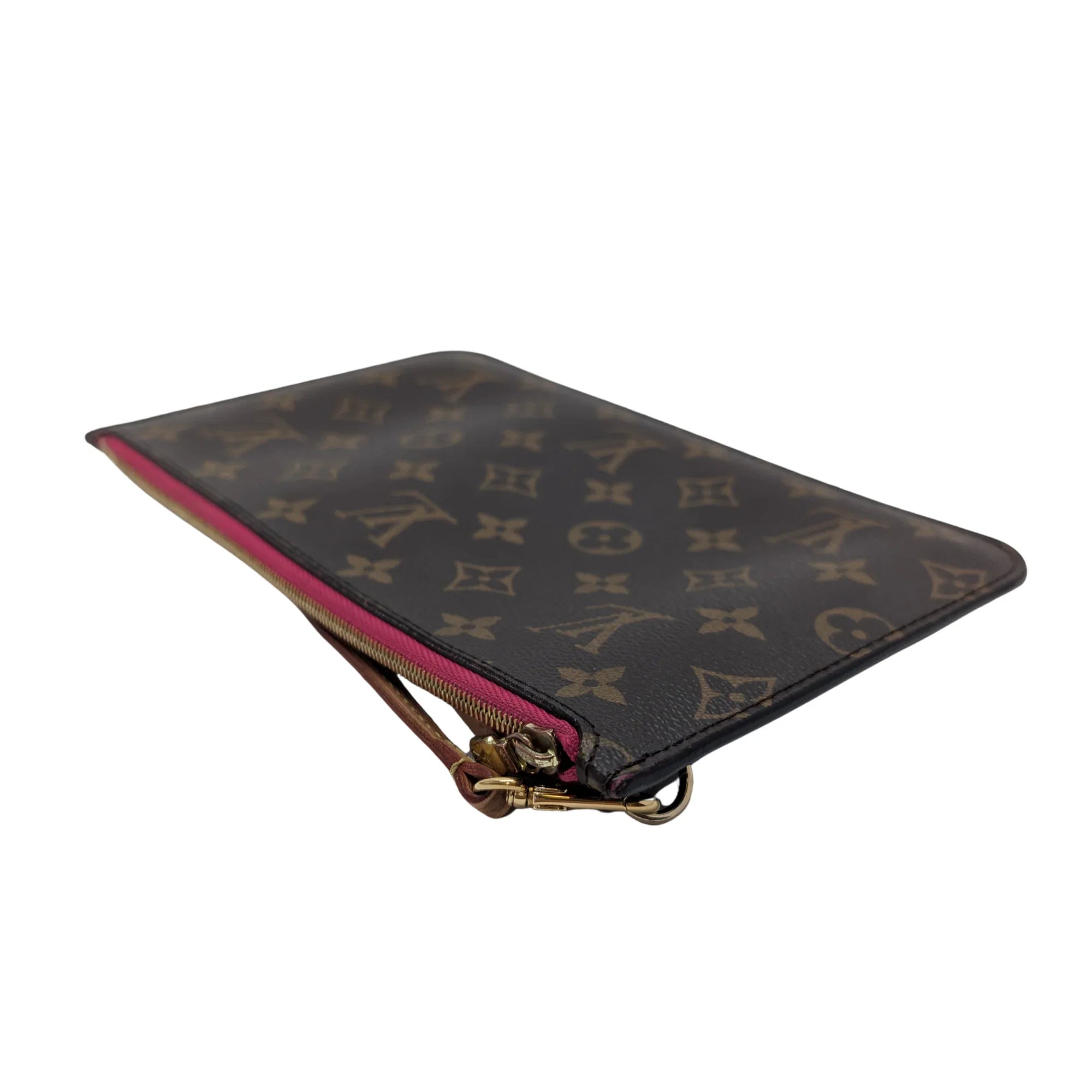 Louis Vuitton Neverfull Monogram Pouch Brown - Lost Designer
