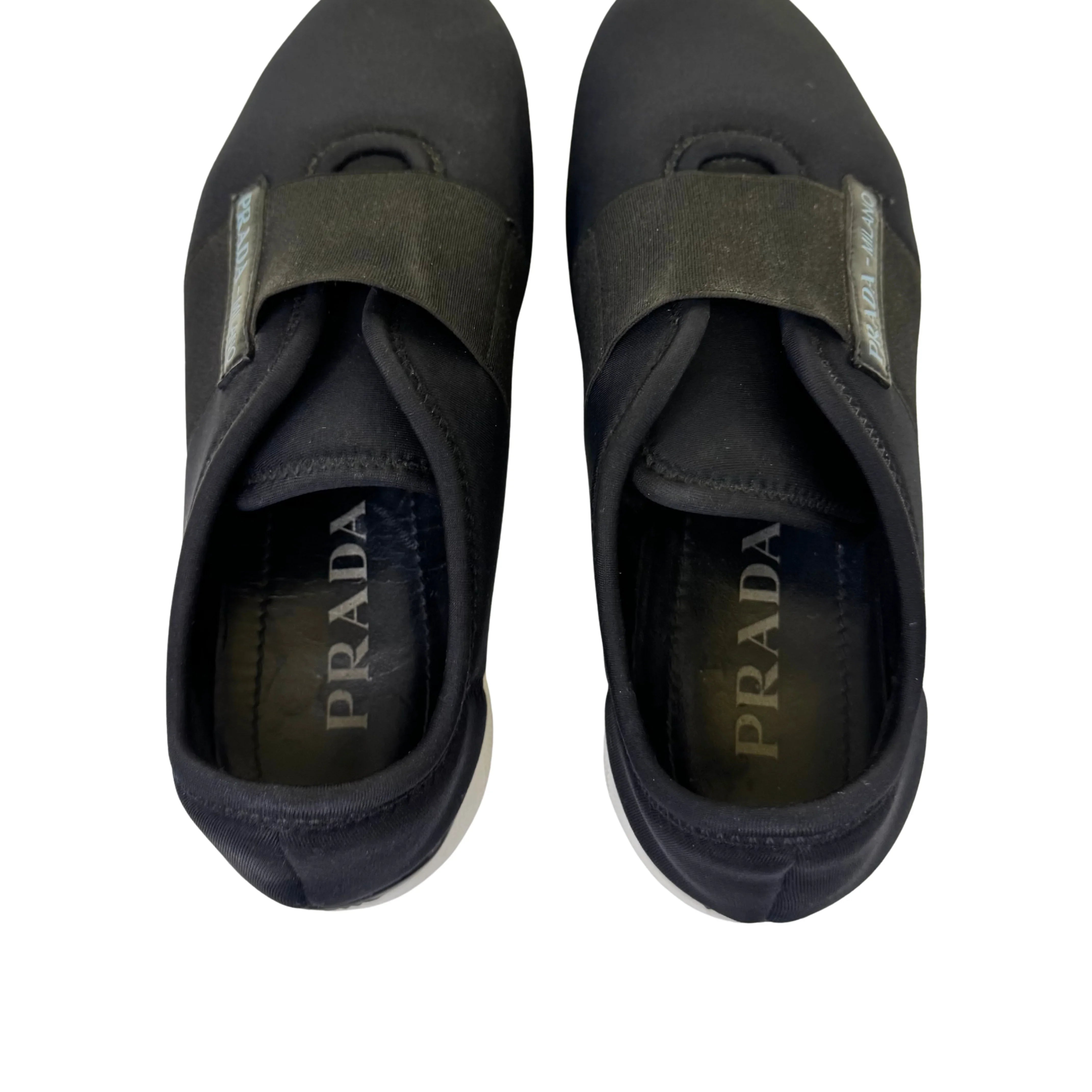 Prada Black x Navy Neoprene Sneakers size 36