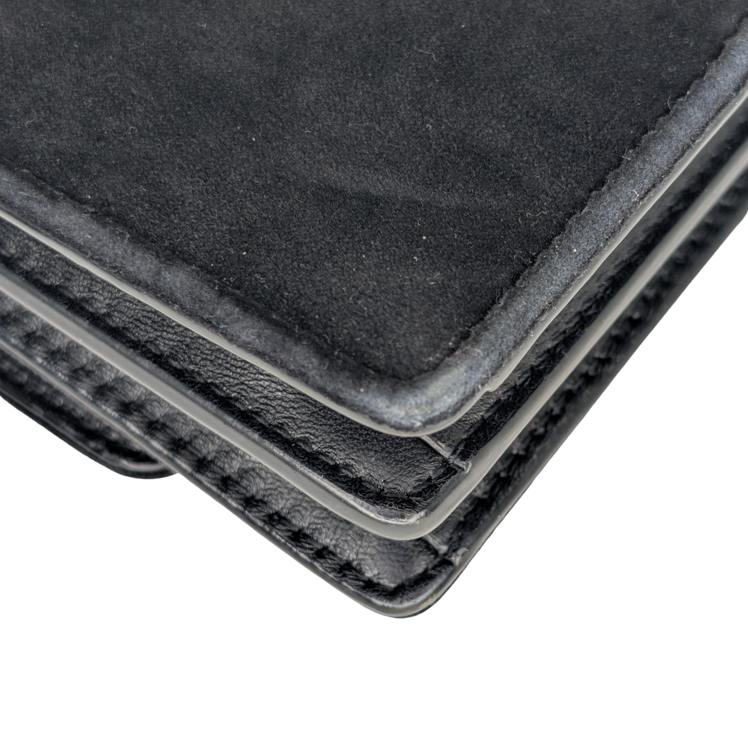 Yves Saint Laurent Sunset Velvet Small Bag Black