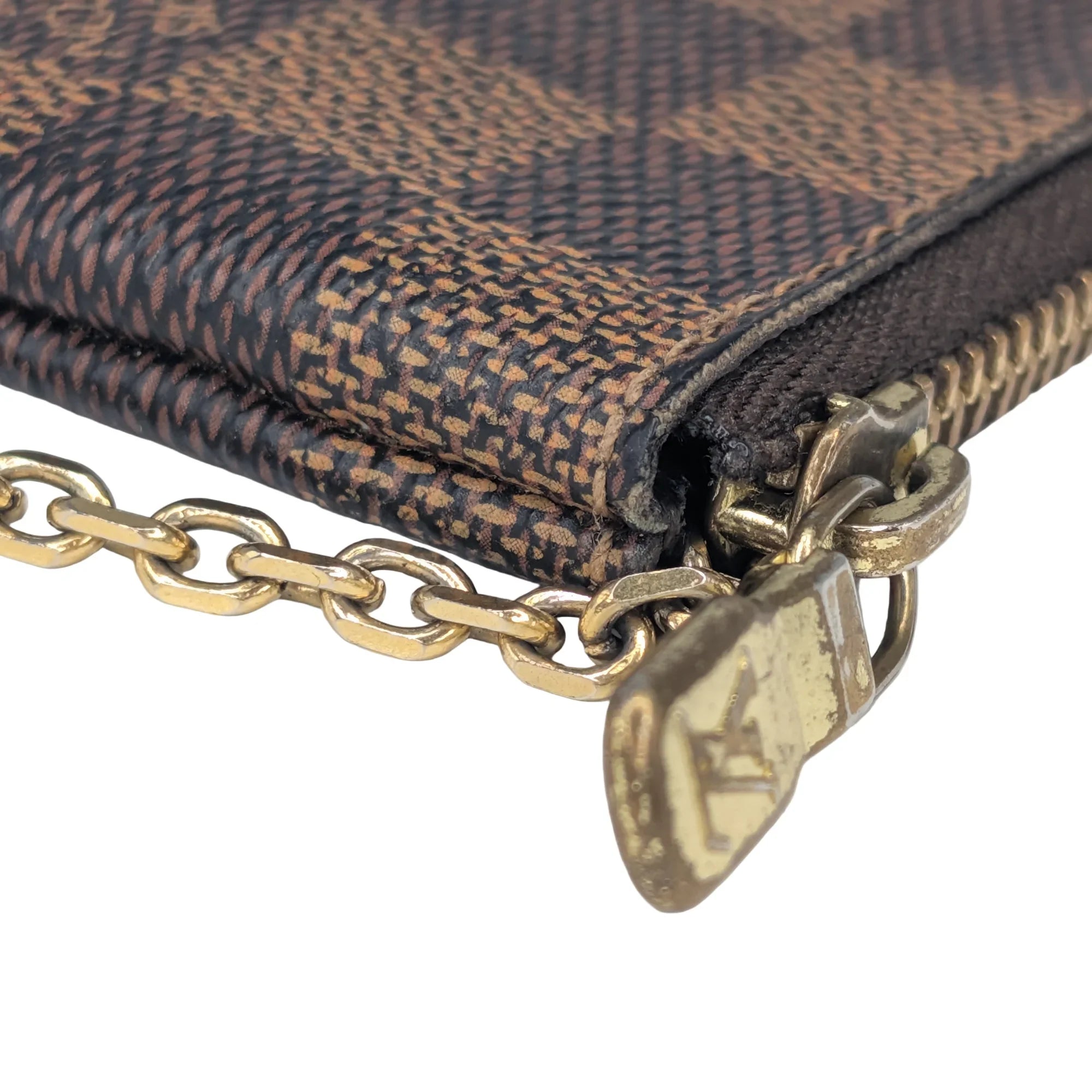 Louis Vuitton Damier Ebene Zippy Pouch Wallet Brown - Lost Designer
