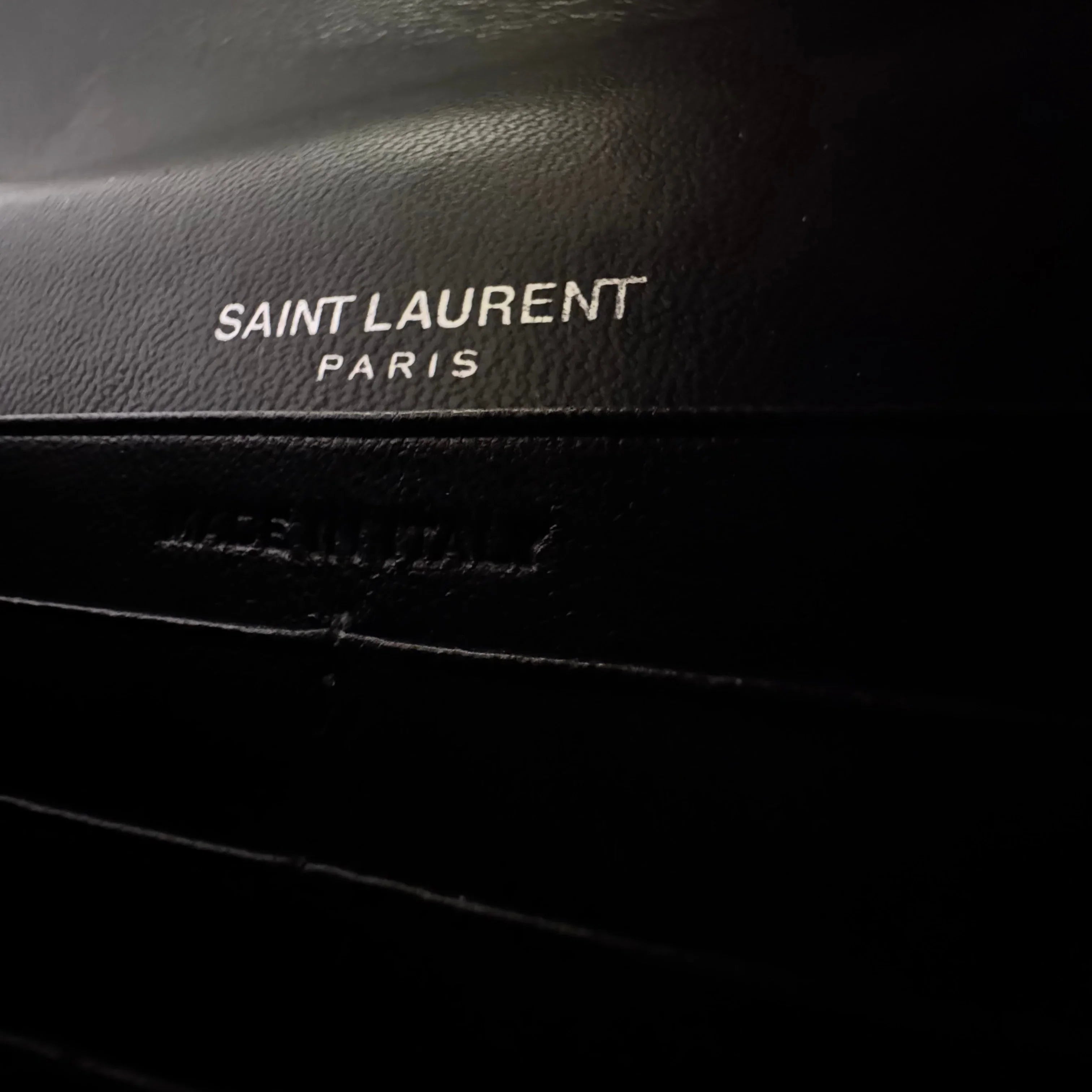 Saint Laurent Kate Shoulder Bag Leather Black - Lost Designer