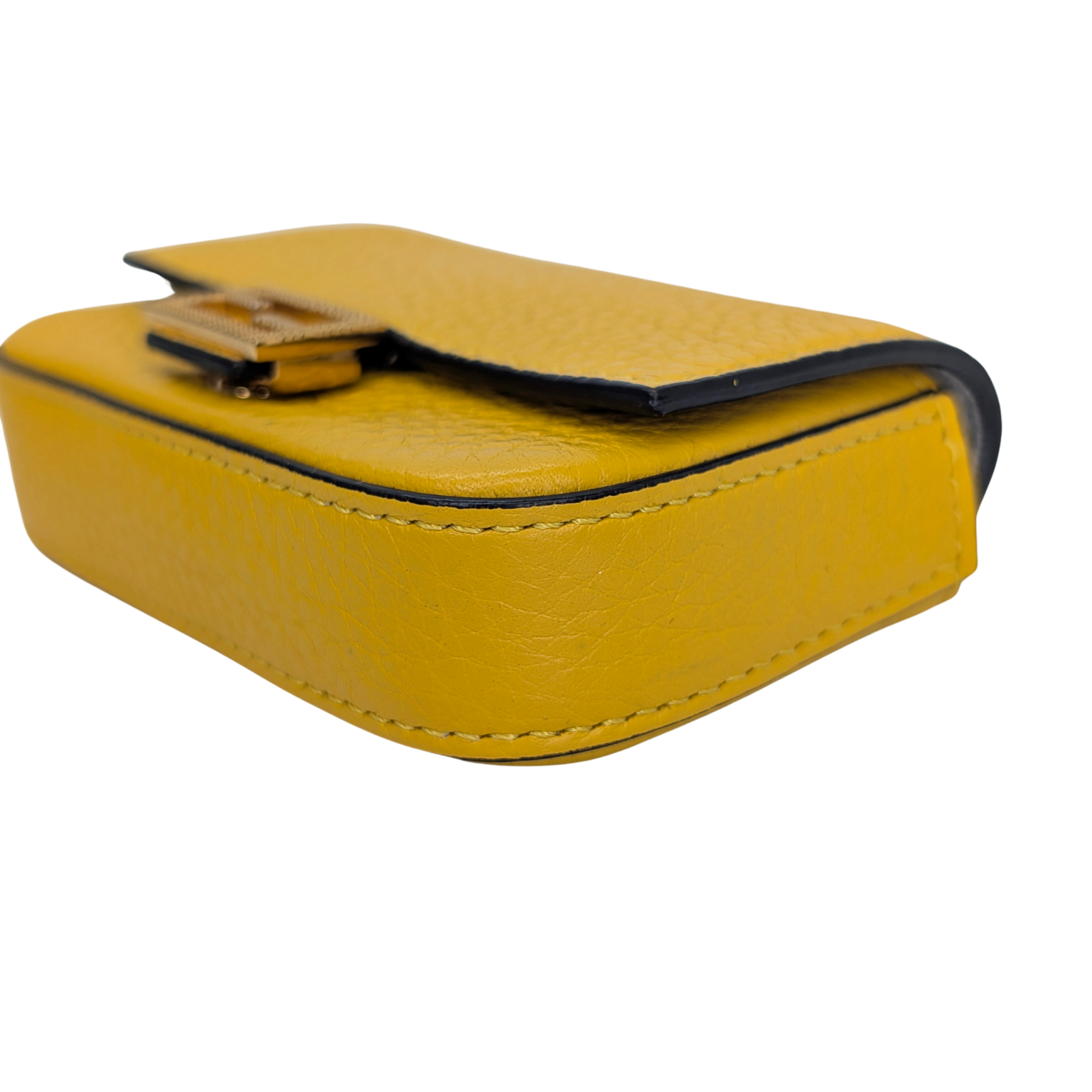 Fendi Nano Baguette Bag Charm Yellow