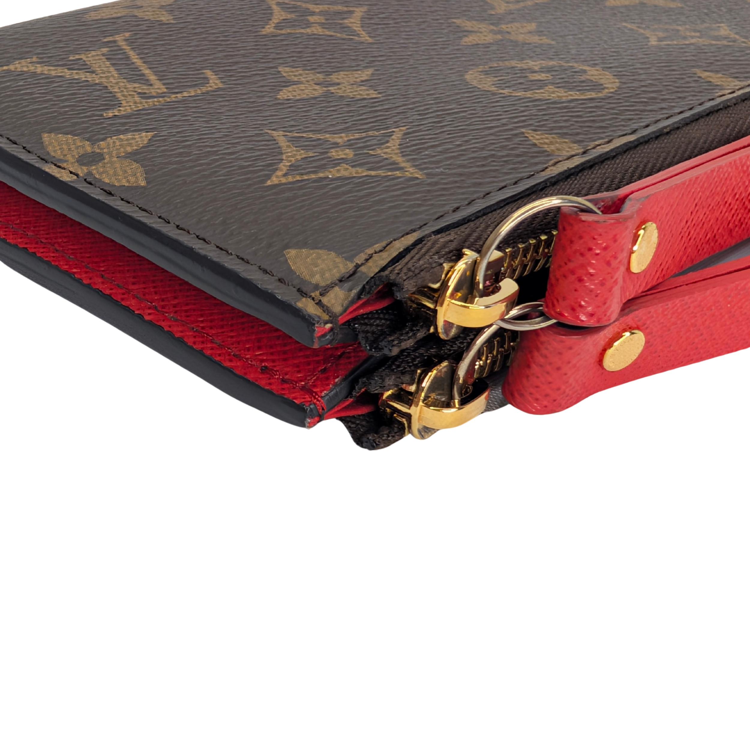 Louis Vuitton Coquelicot Monogram Canvas Adele Wallet
