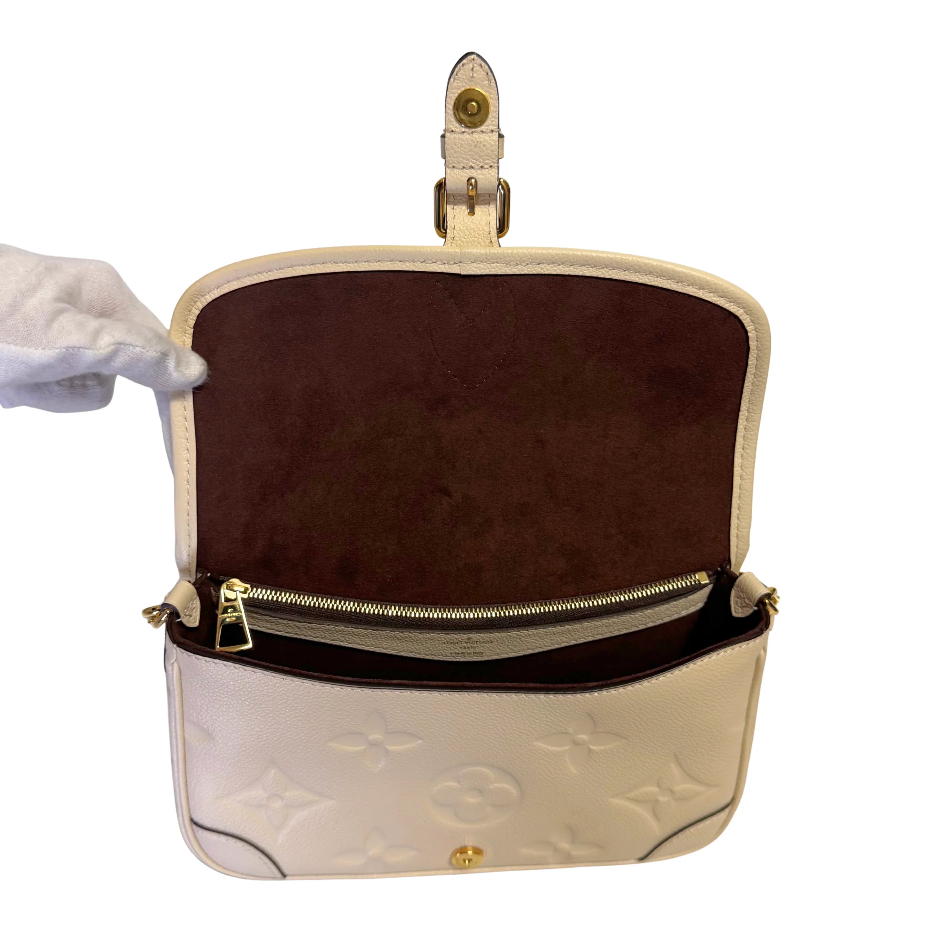 Louis Vuitton Giant Diane Monogram Leather Empreinte Shoulder Bag