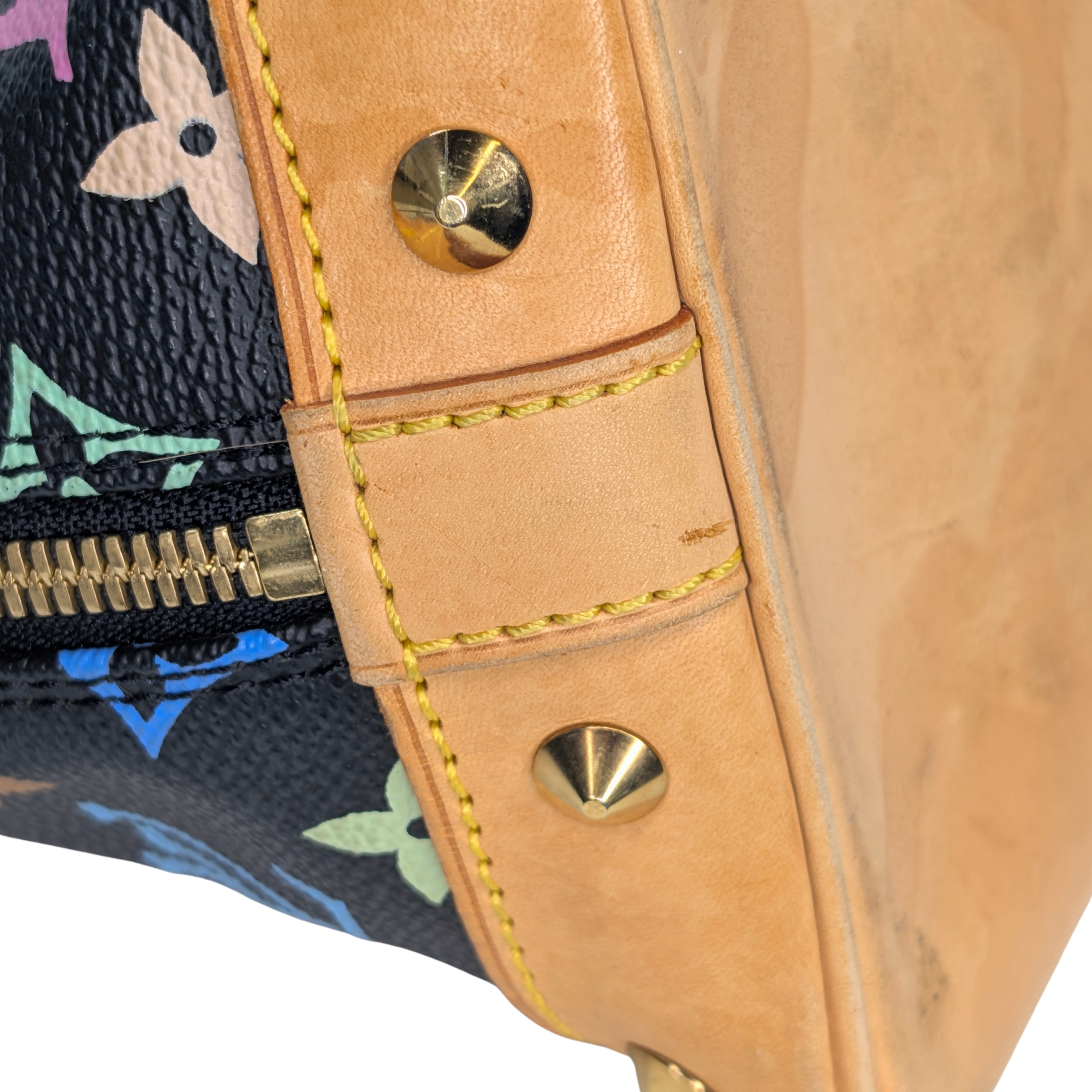 Louis Vuitton Takashi Murakami Alma PM Bag Black Monogram Multicolore