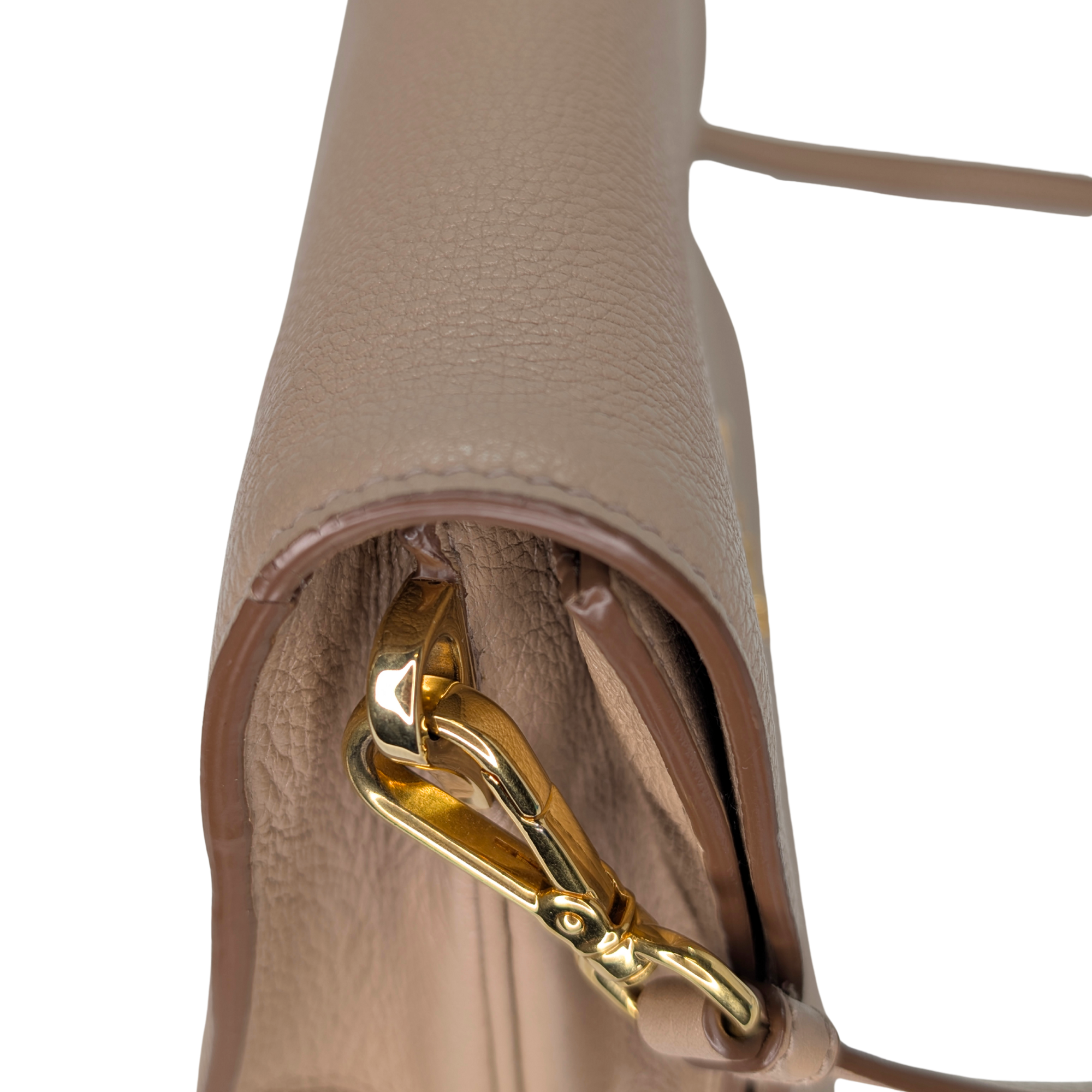 Prada Vitello Daino Leather Crossbody Bag Beige