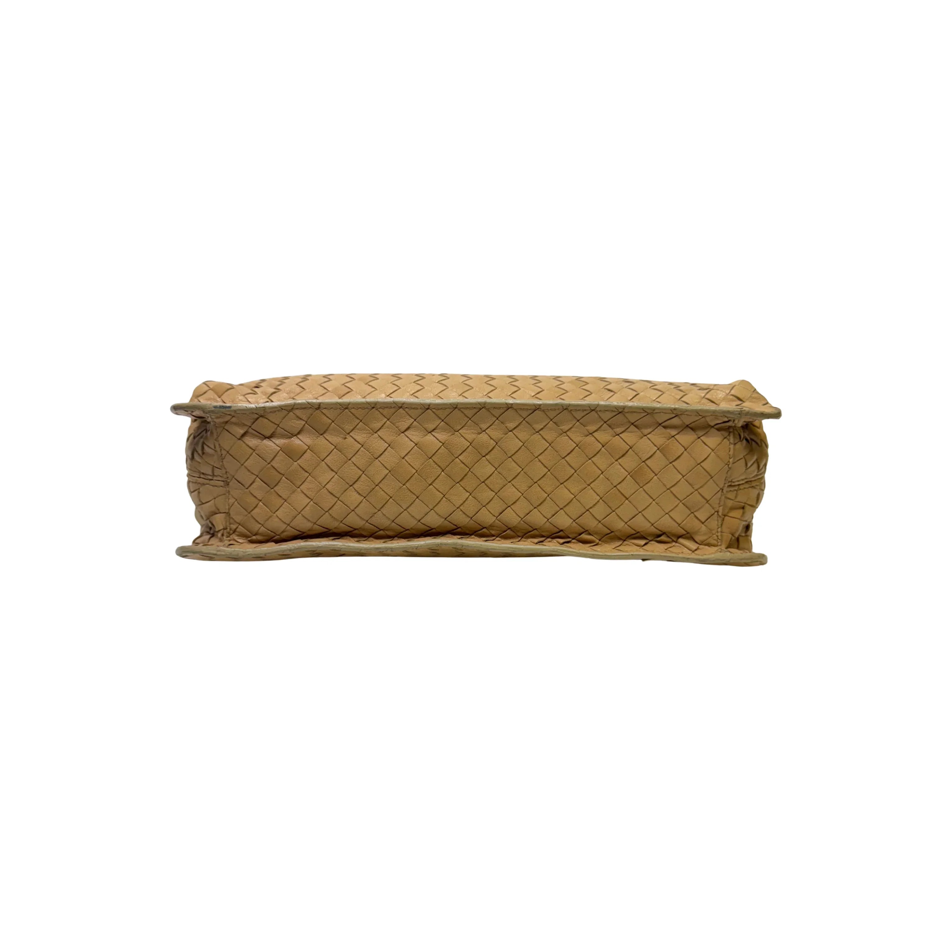 Bottega Veneta Intrecciato Shoulder Bag beige