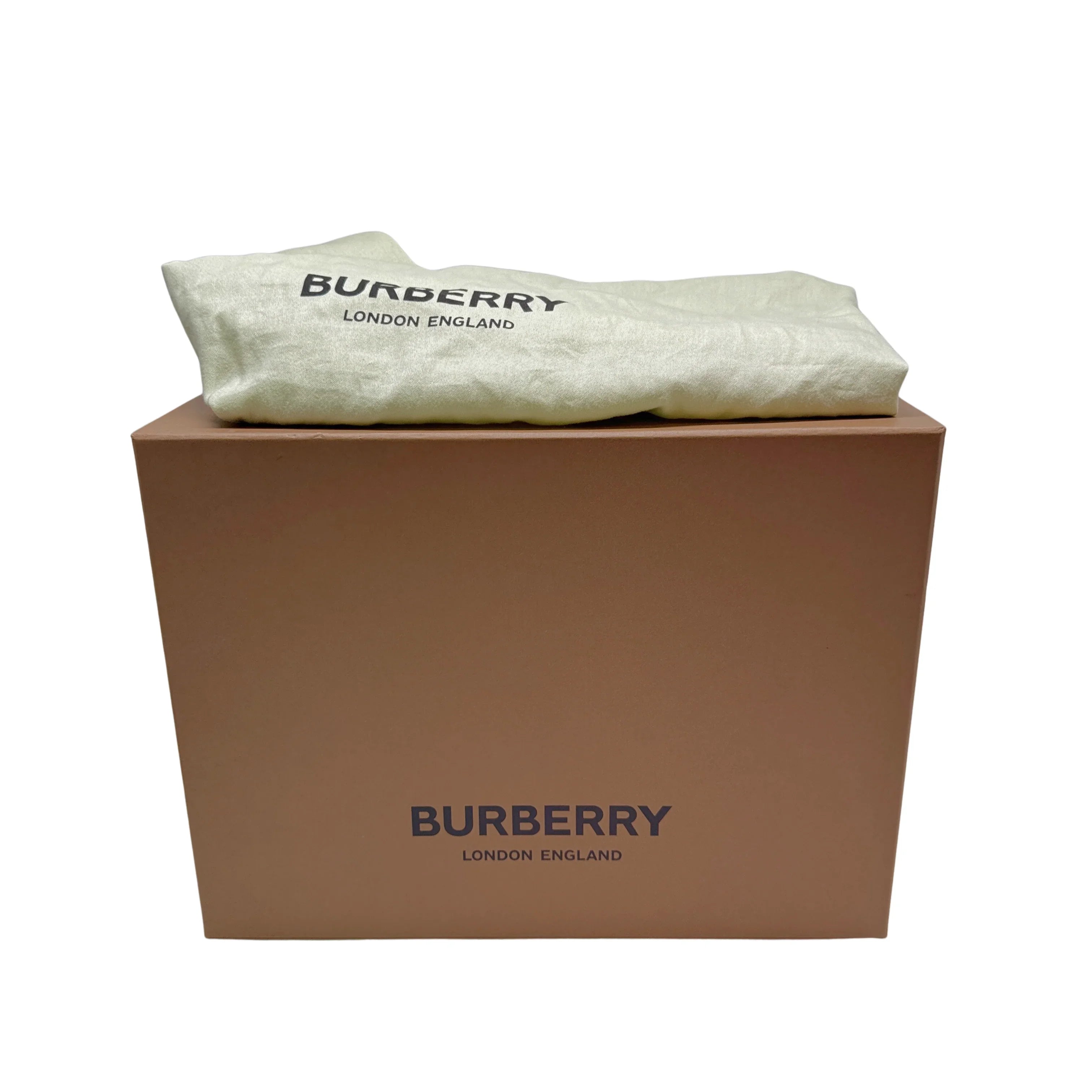Burberry TB Small Check Bucket Bag Brown - Lost Designer