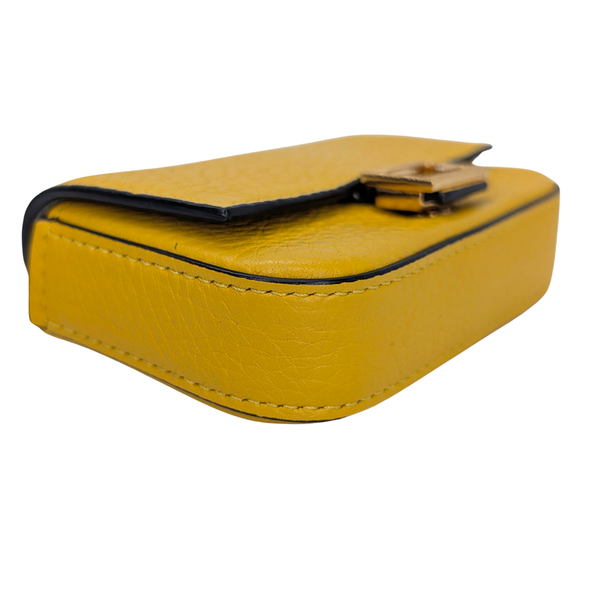 Fendi Nano Baguette Bag Charm Yellow