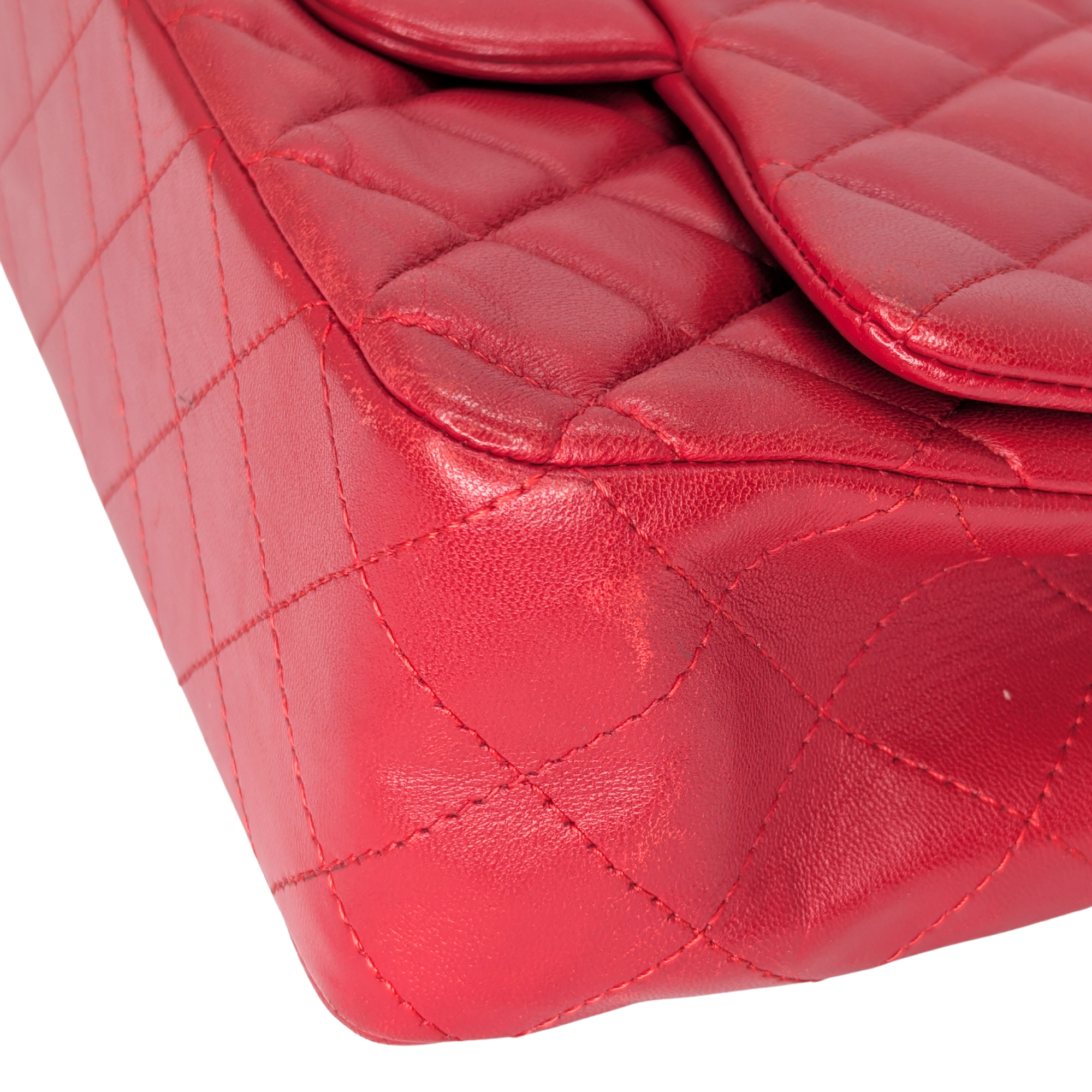 Chanel Mini Rectangular Classic Flap Bag Red