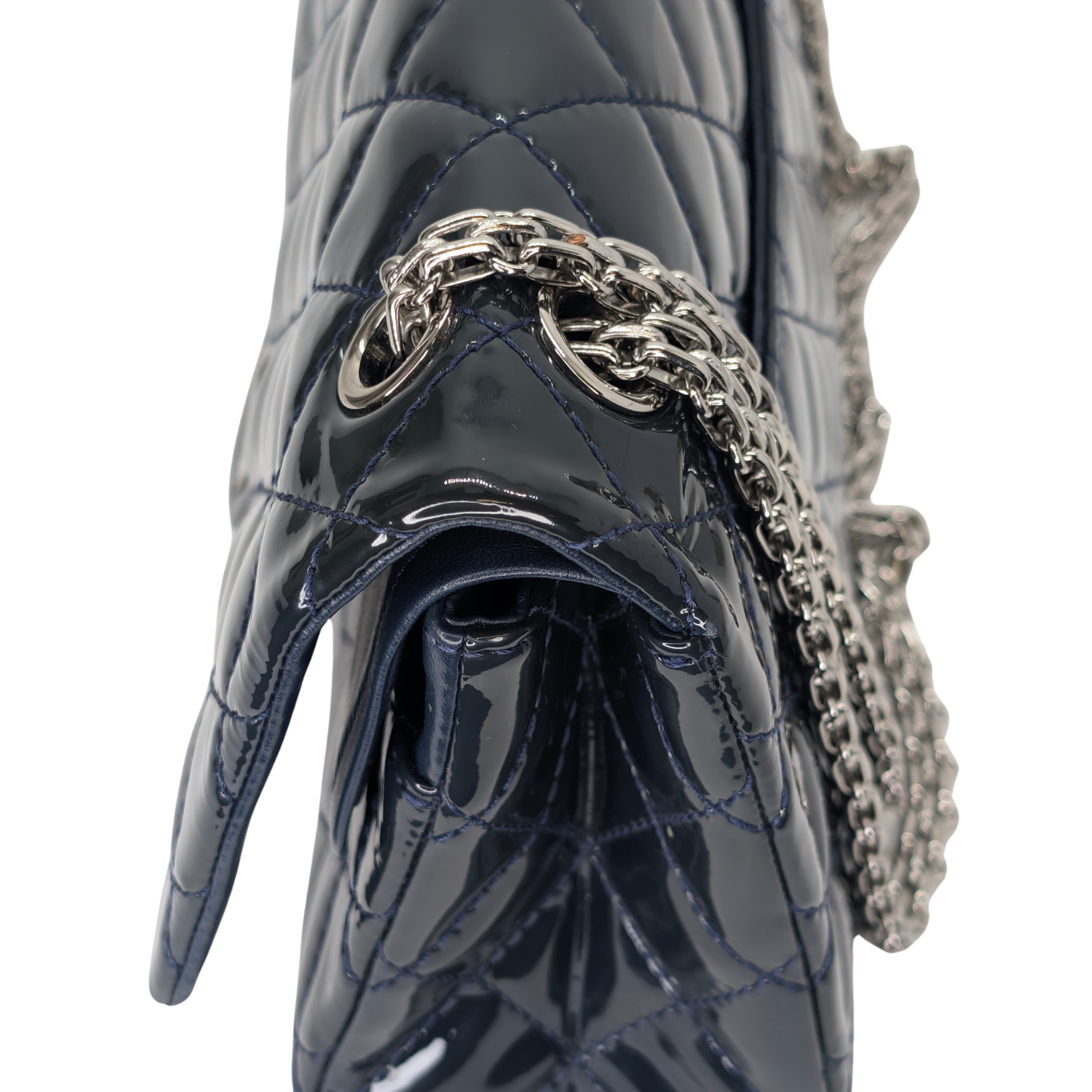 Chanel 2.55 Reissue 226 Patent Forest Green Bag