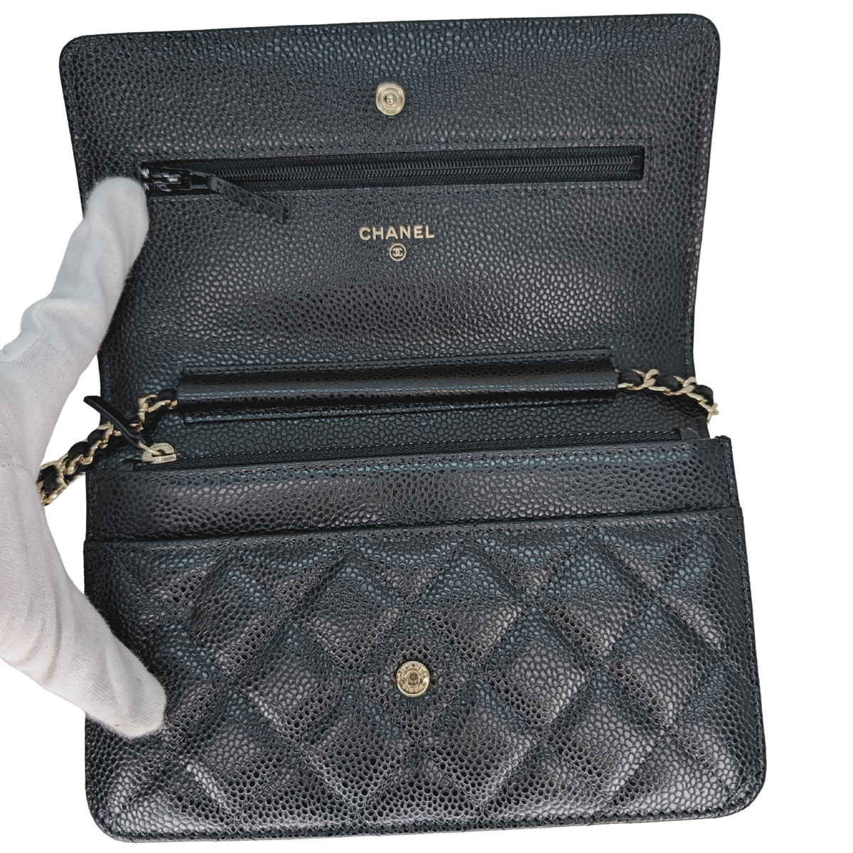 Chanel Wallet on Chain Caviar Black
