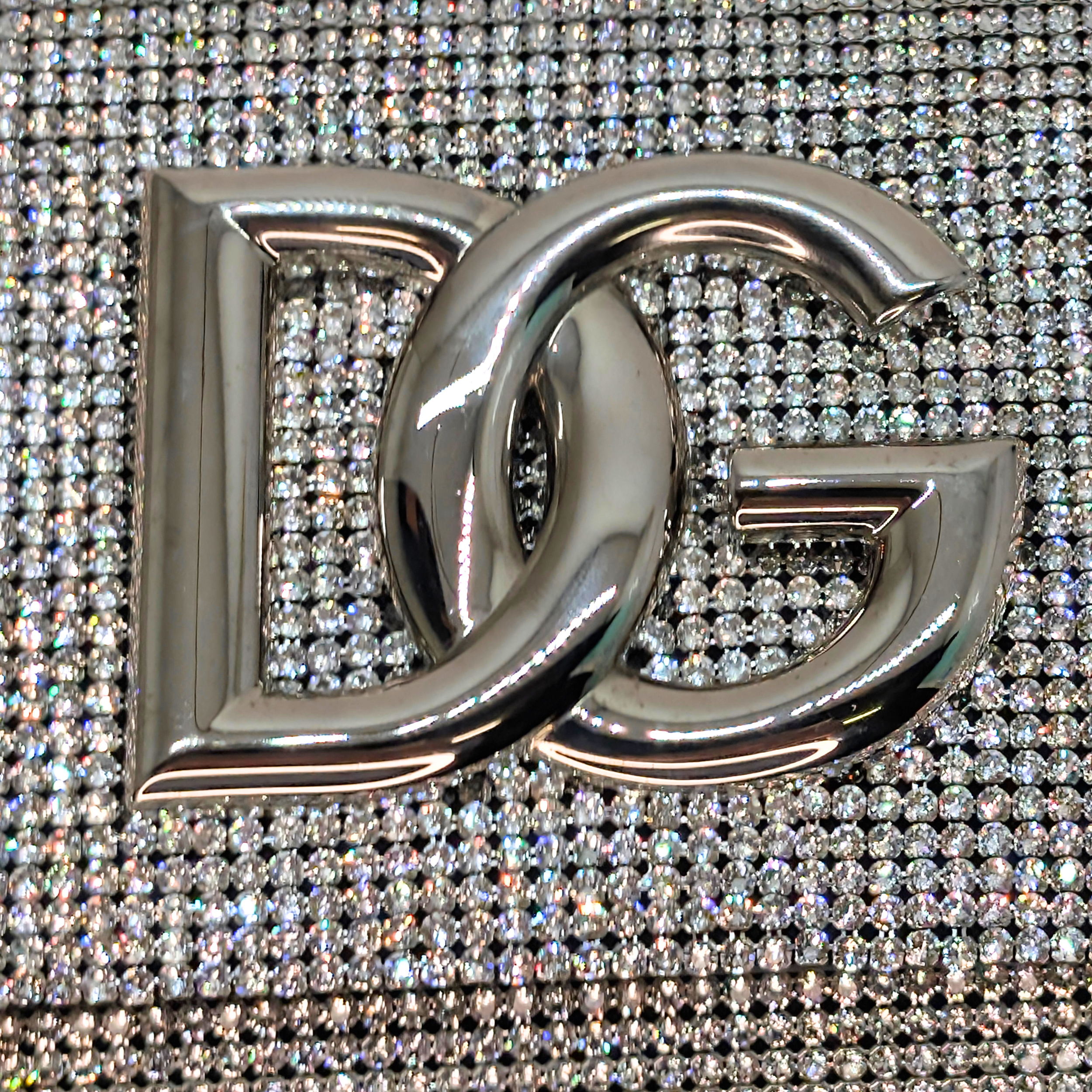 Dolce & Gabbana DG Logo Crystals Embellished Bag