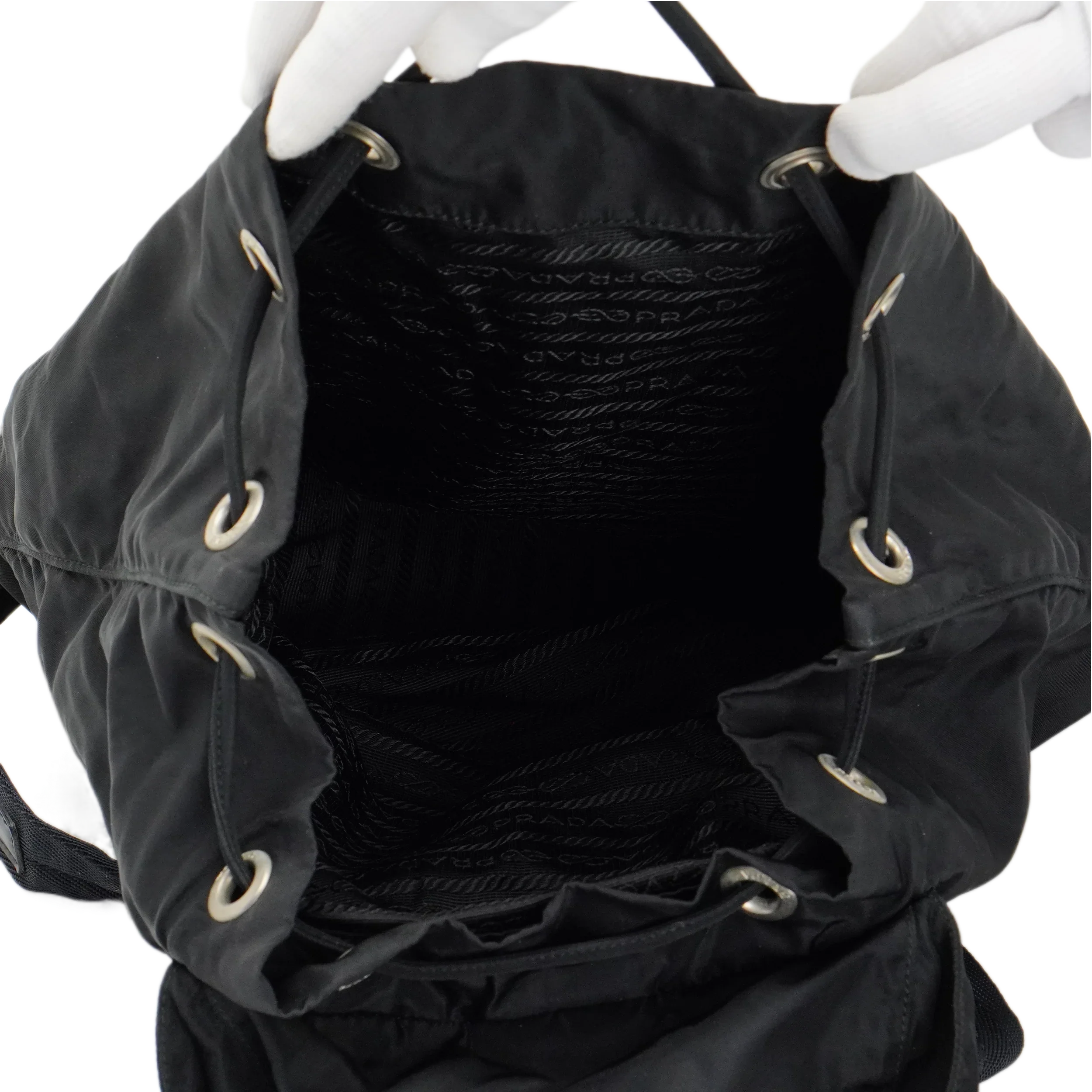 Prada Nylon Black Backpack Rucksack - Lost Designer