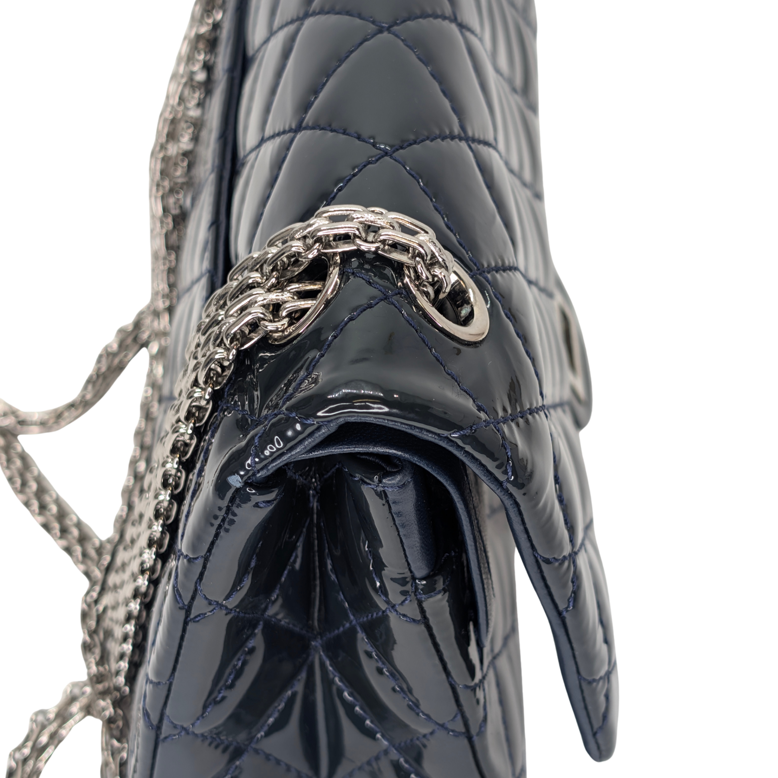 Chanel 2.55 Reissue 226 Patent Forest Green Bag