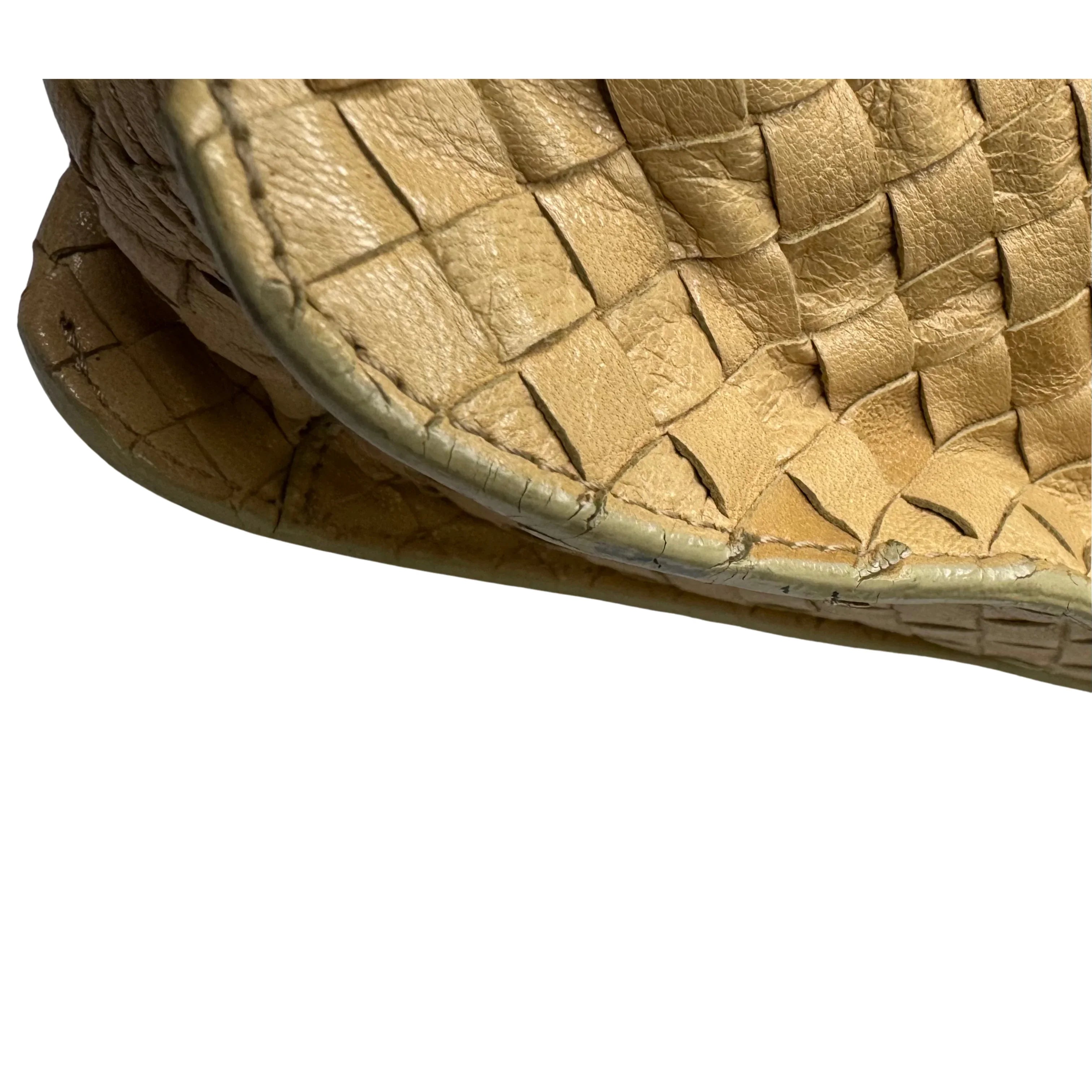 Bottega Veneta Intrecciato Shoulder Bag beige