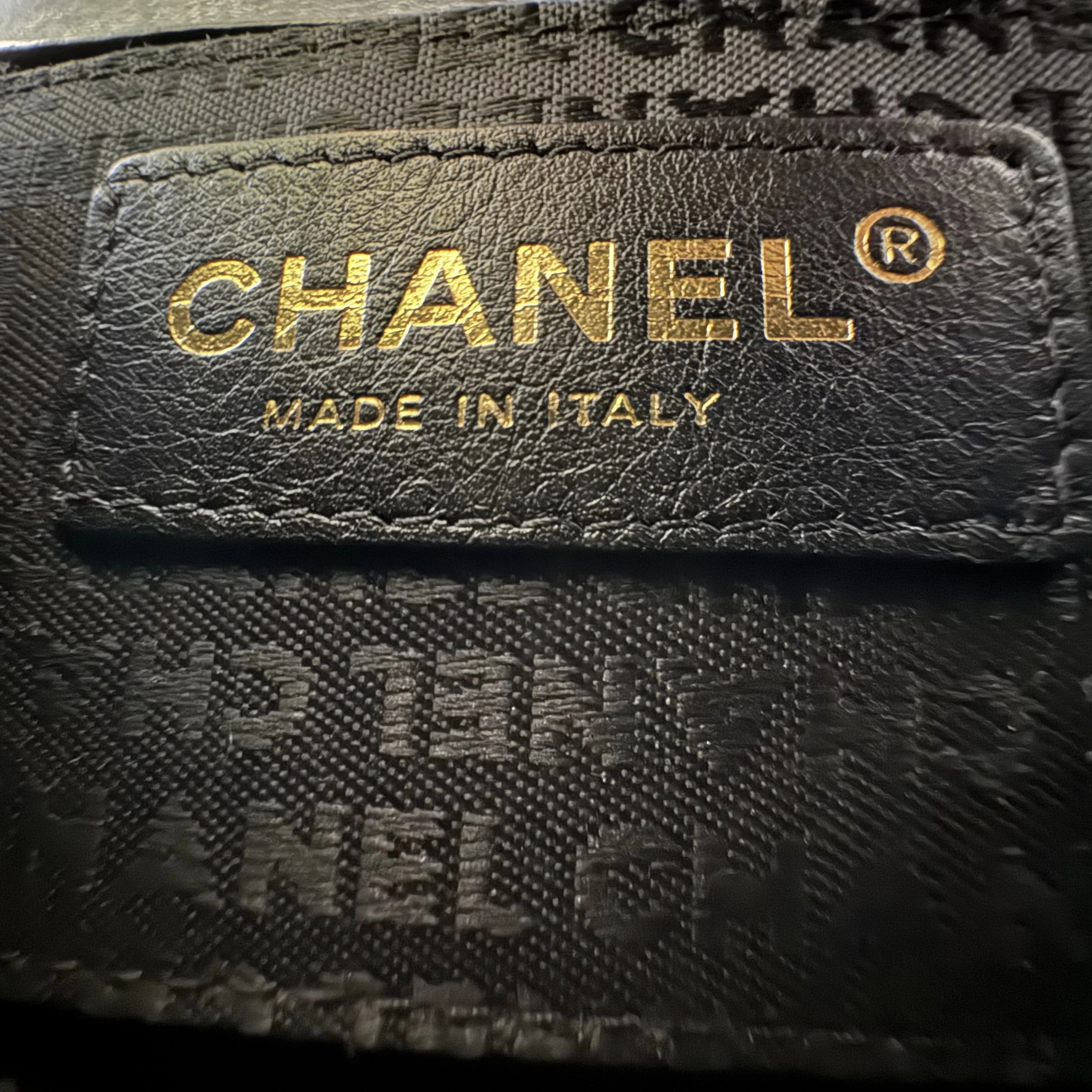 Chanel Bar Quilted Shoulder Bag Leather Black - Lost Designer