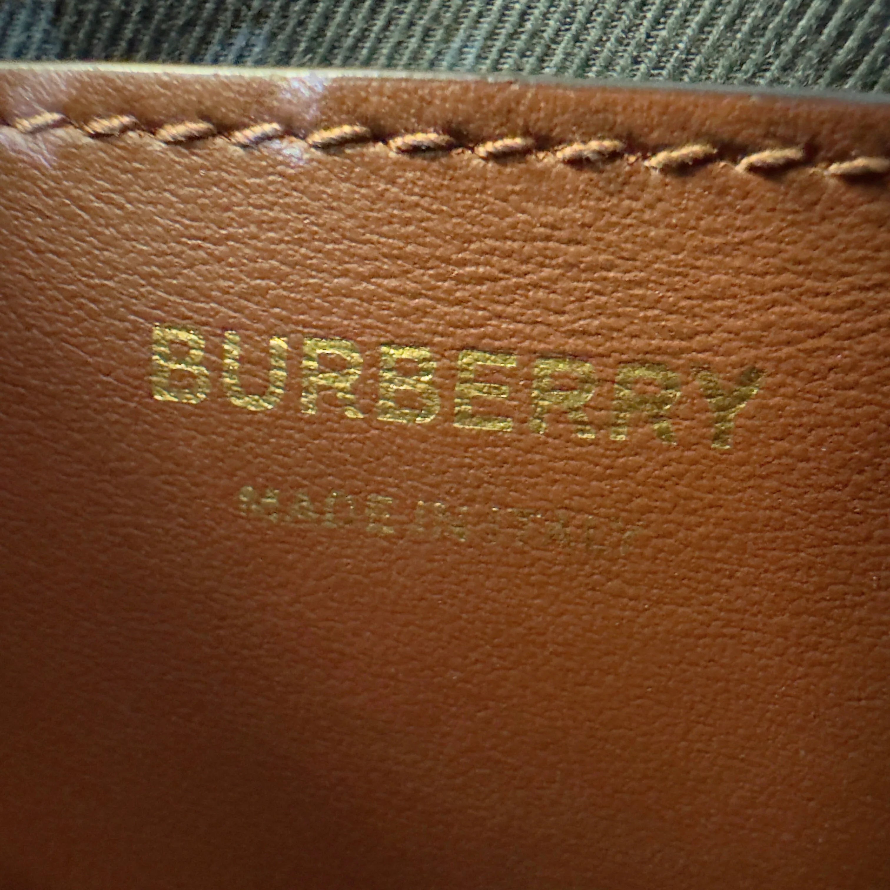 Burberry TB Small Check Bucket Bag Brown - Lost Designer