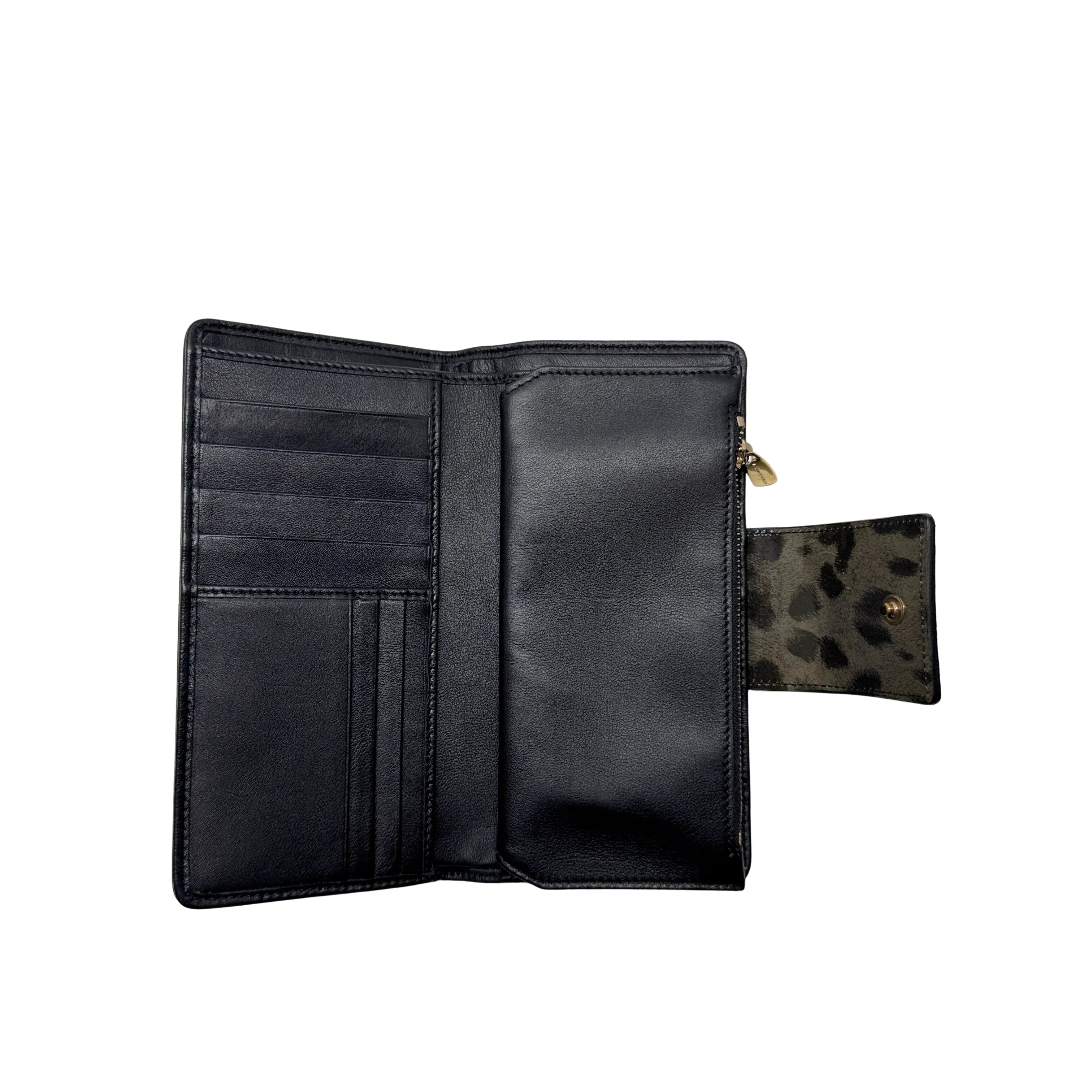 Dolce & Gabbana Leopard Print Leather Wallet Khaki - Lost Designer