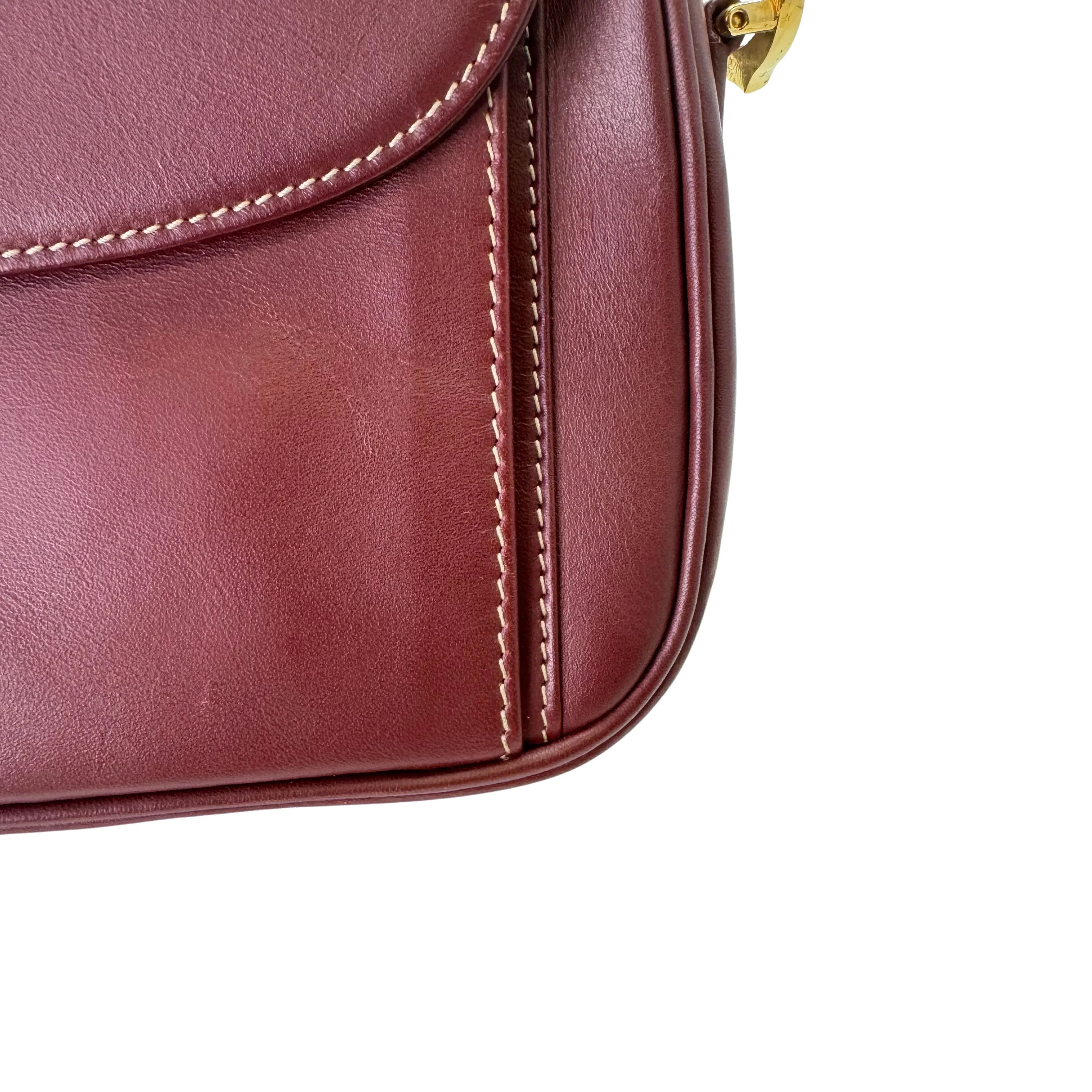 Cartier Must De Cartier Crossbody Bag Leather Brown - Lost Designer