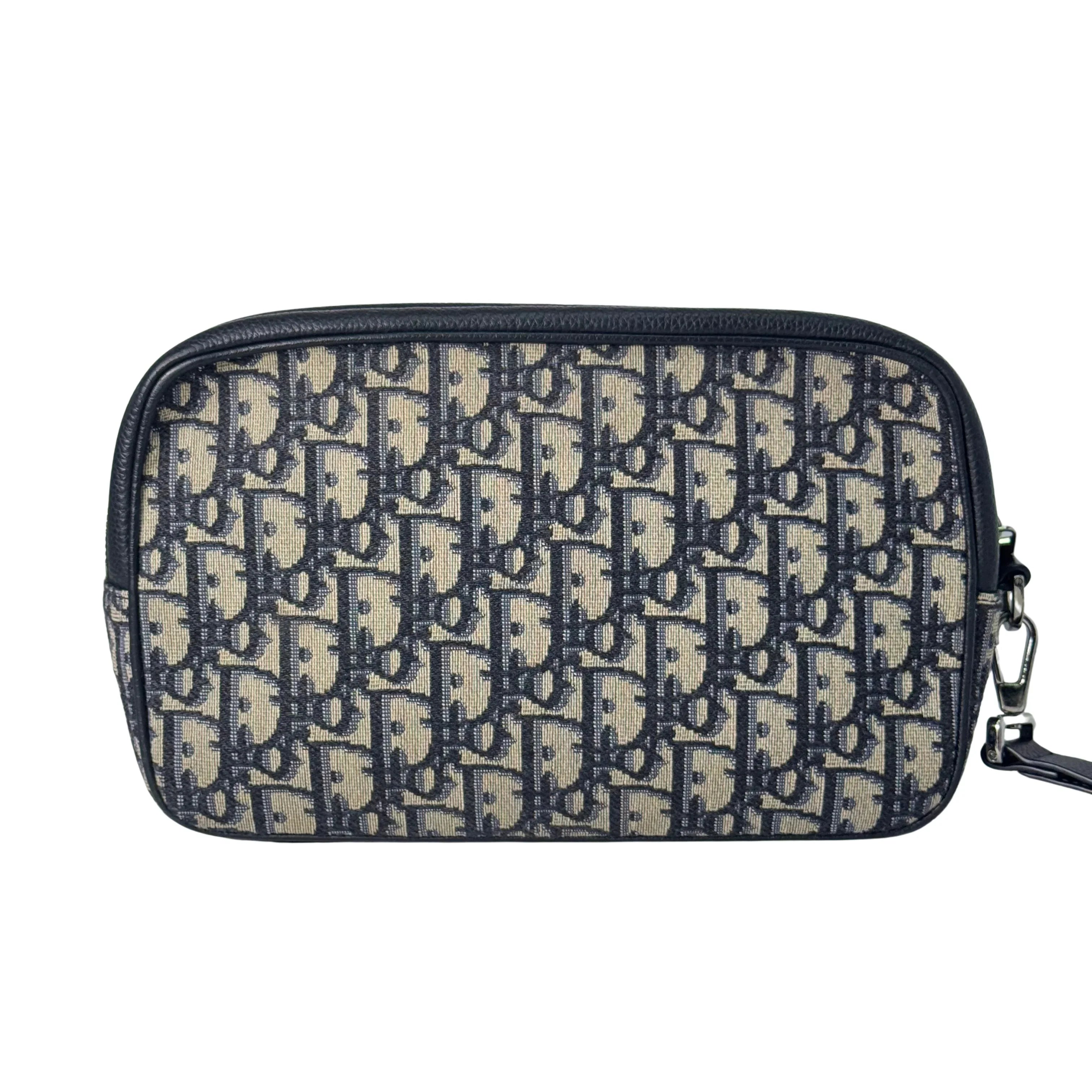 Dior Unisex Oblique Wristlet toiletry clutch Bag - Lost Designer