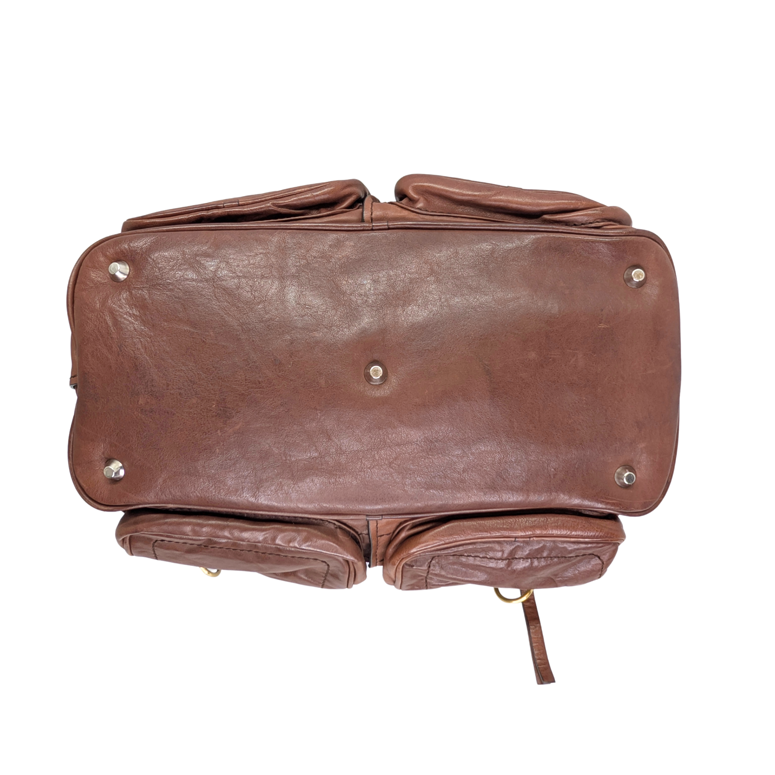 Chloe Betty Leather Handbag Brown