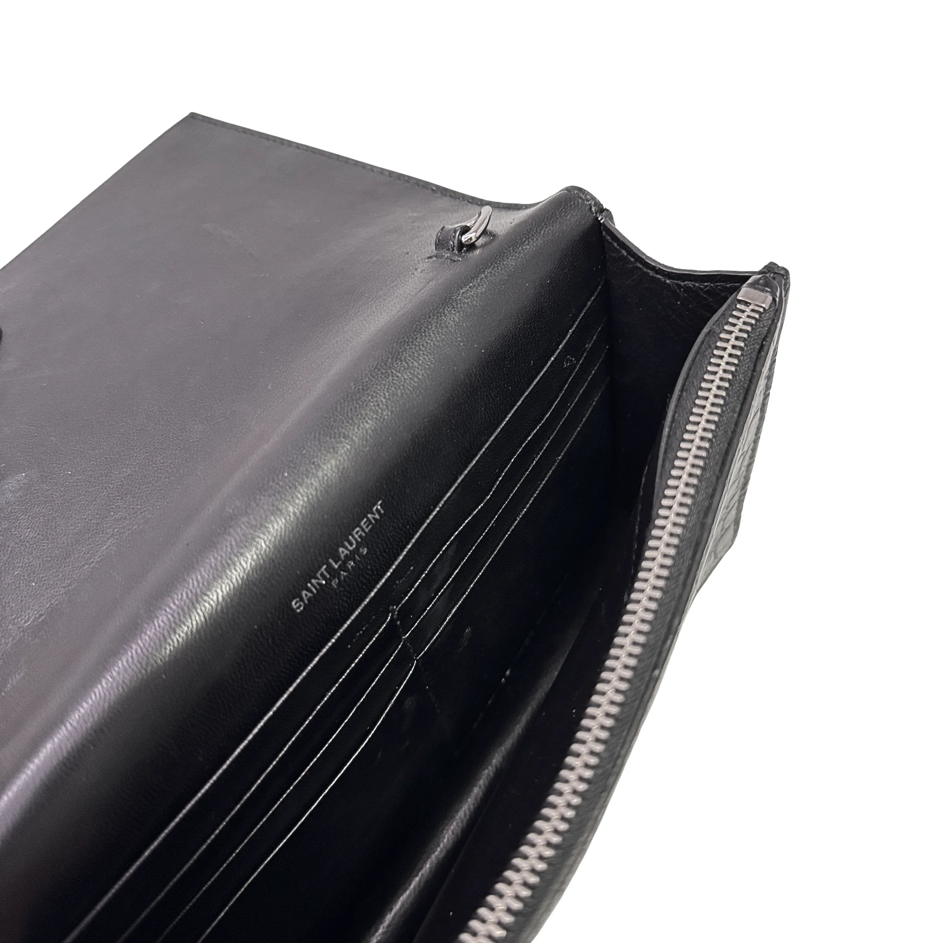 Saint Laurent Kate Shoulder Bag Leather Black - Lost Designer