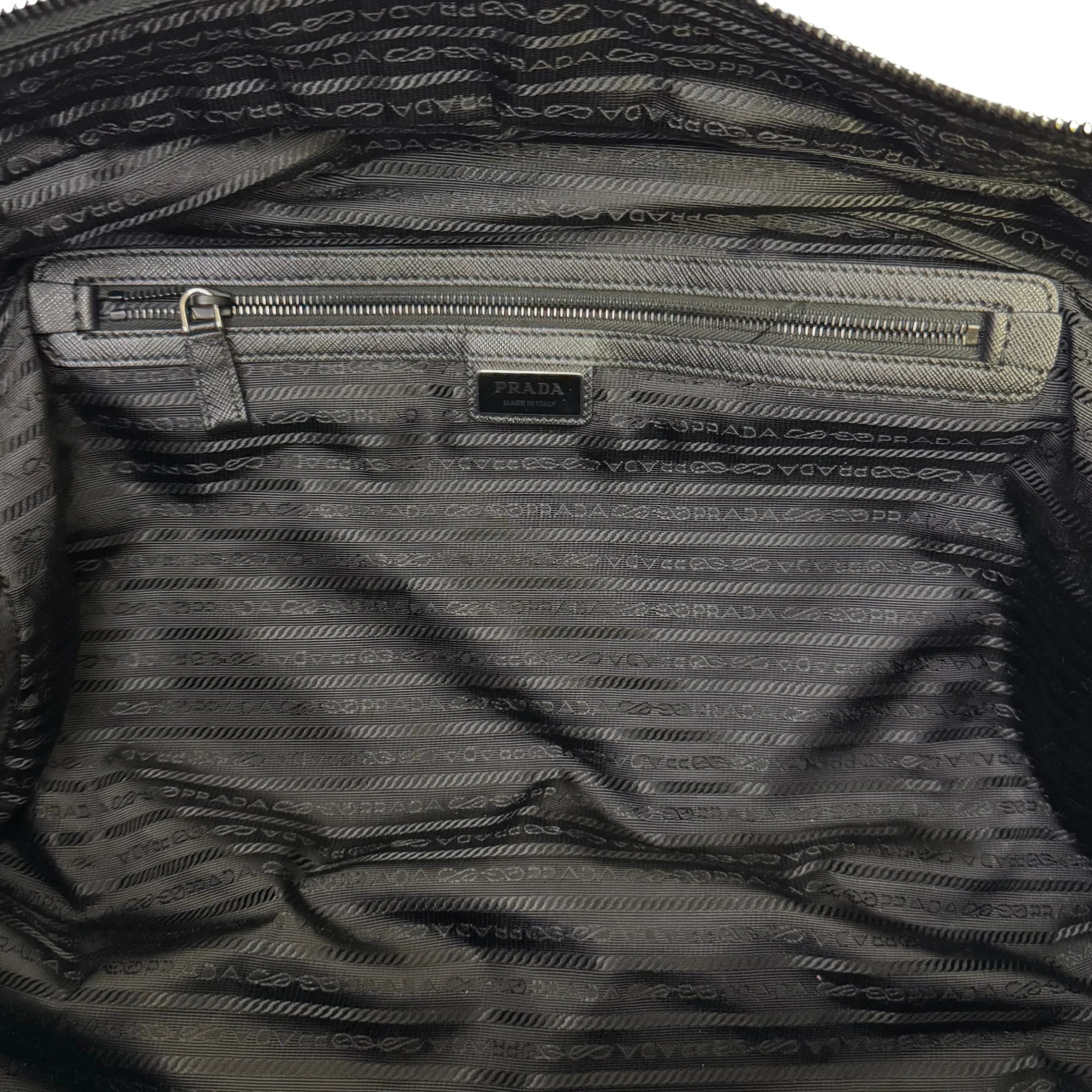 Prada Nylon Viaggio Duffle Bag Black