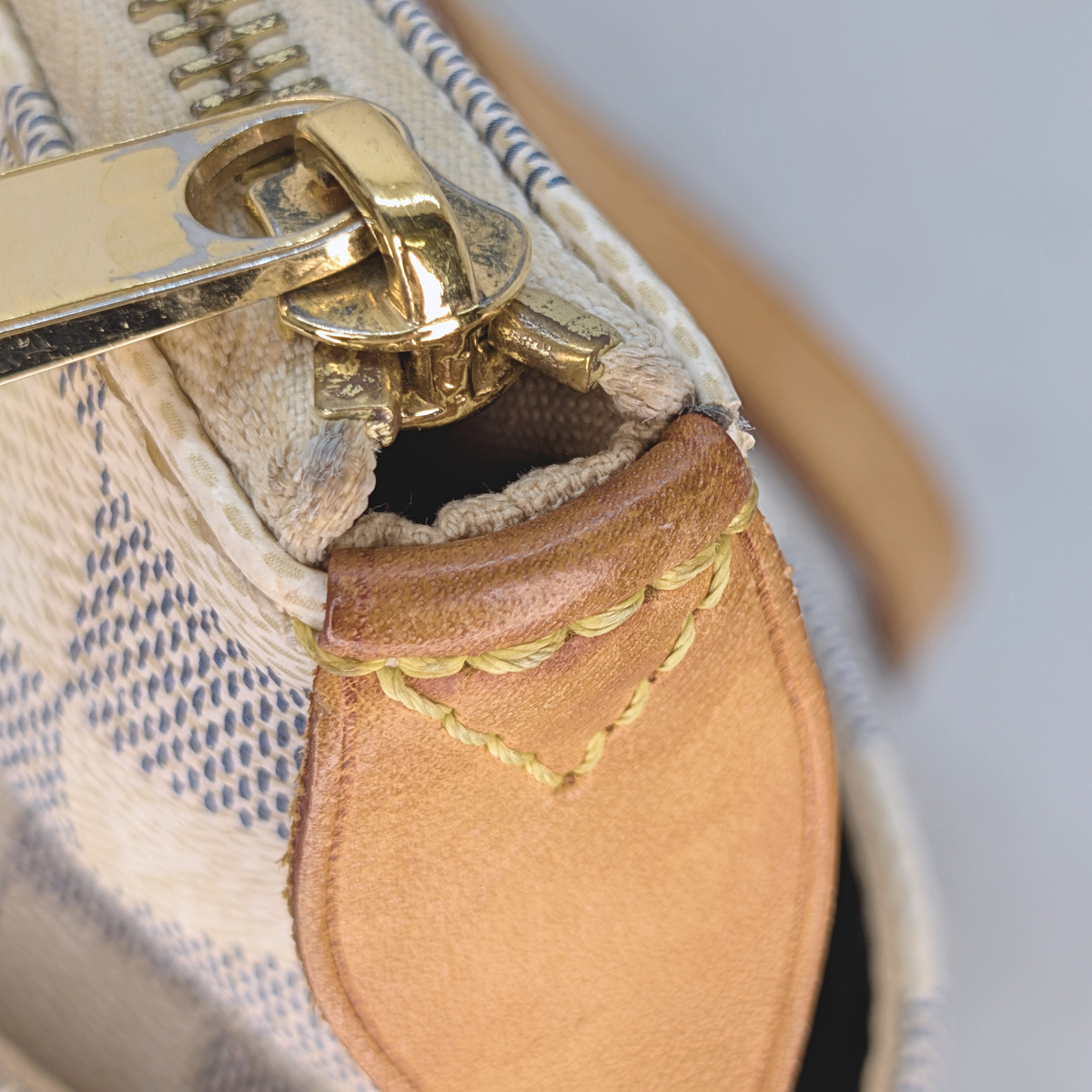 Louis Vuitton Totally MM Damier Azur Shoulder Bag