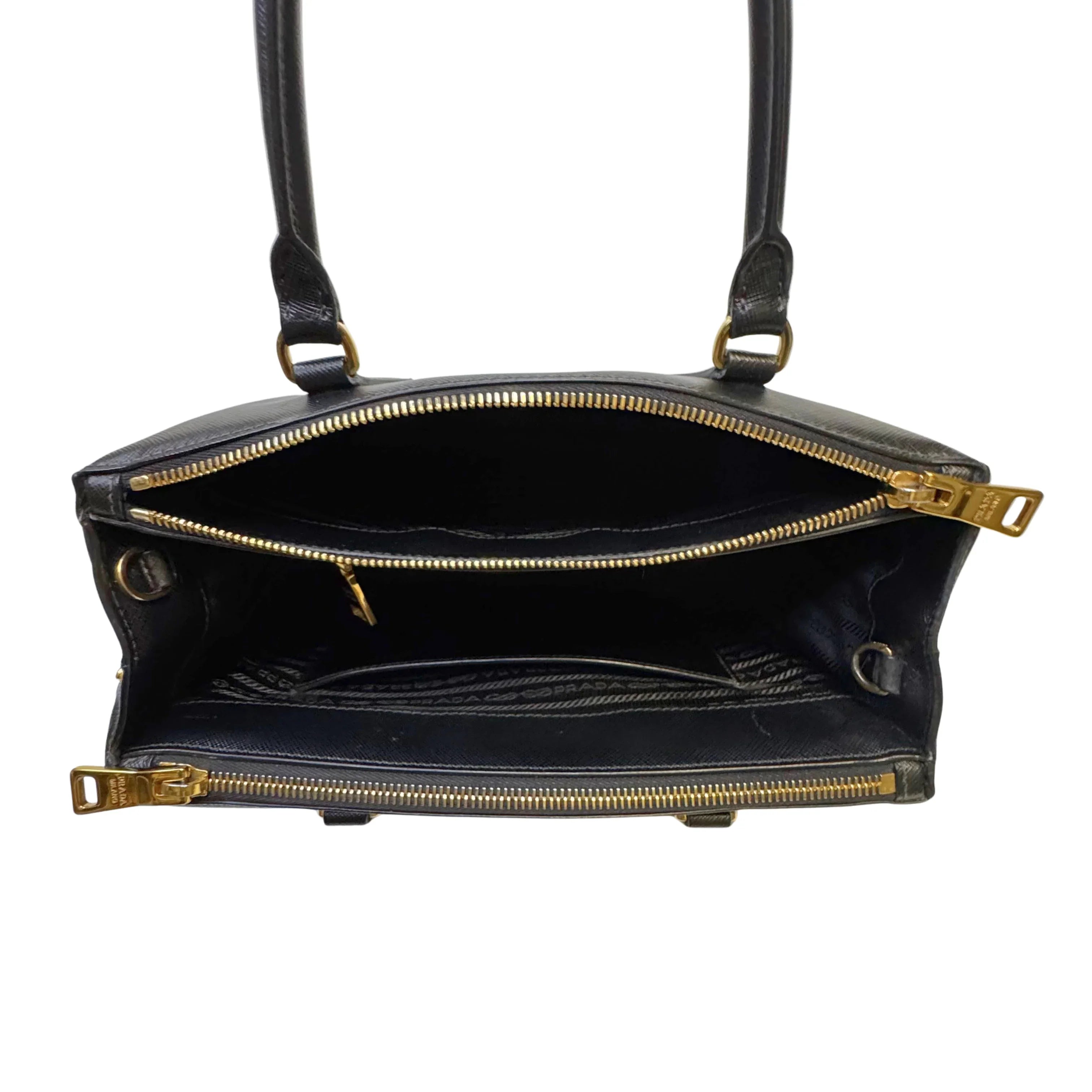 Prada Medium Galleria Saffiano leather bag Black