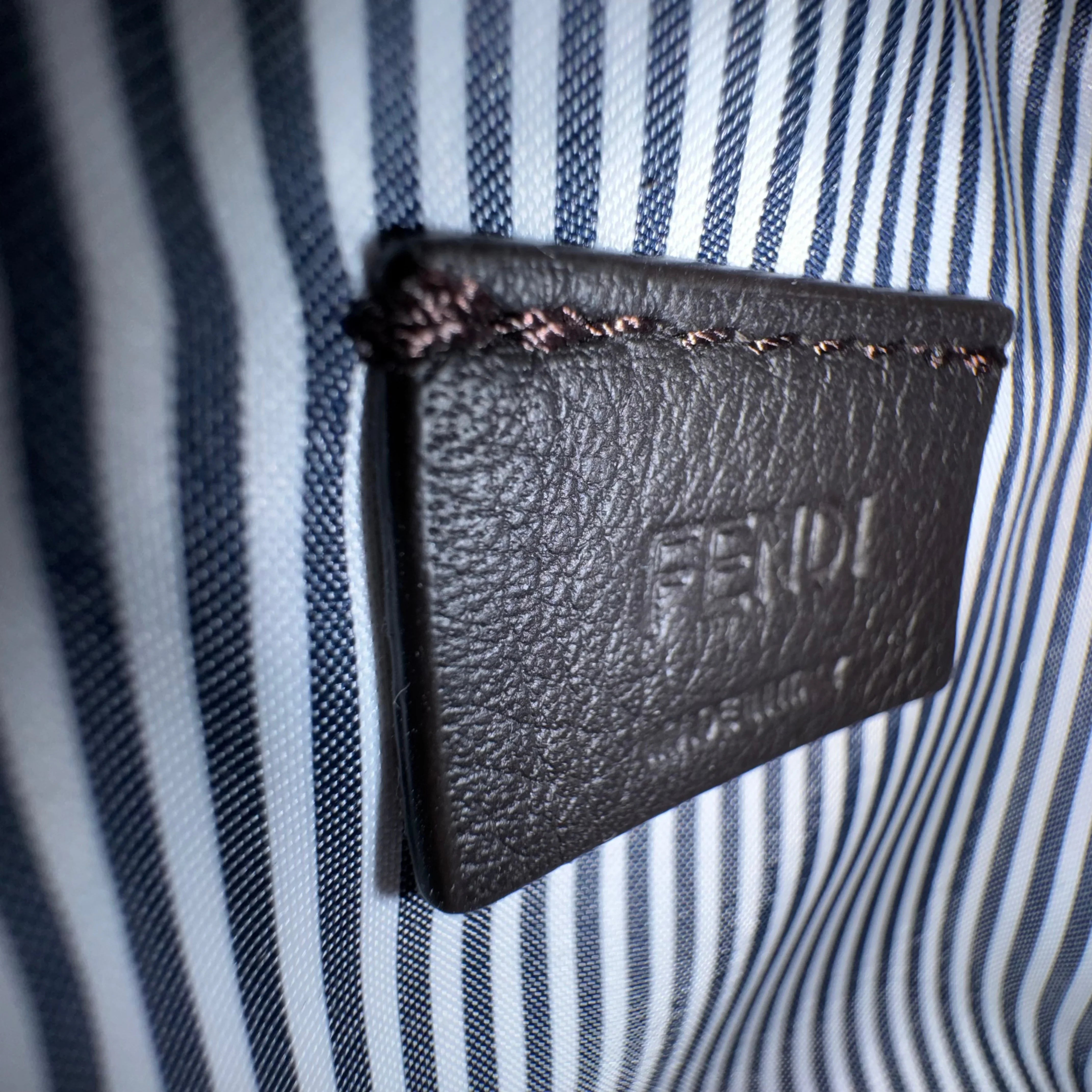 Fendi Nylon Vitello Step Out Bucket Shoulder Bag Beige Mini - Lost Designer