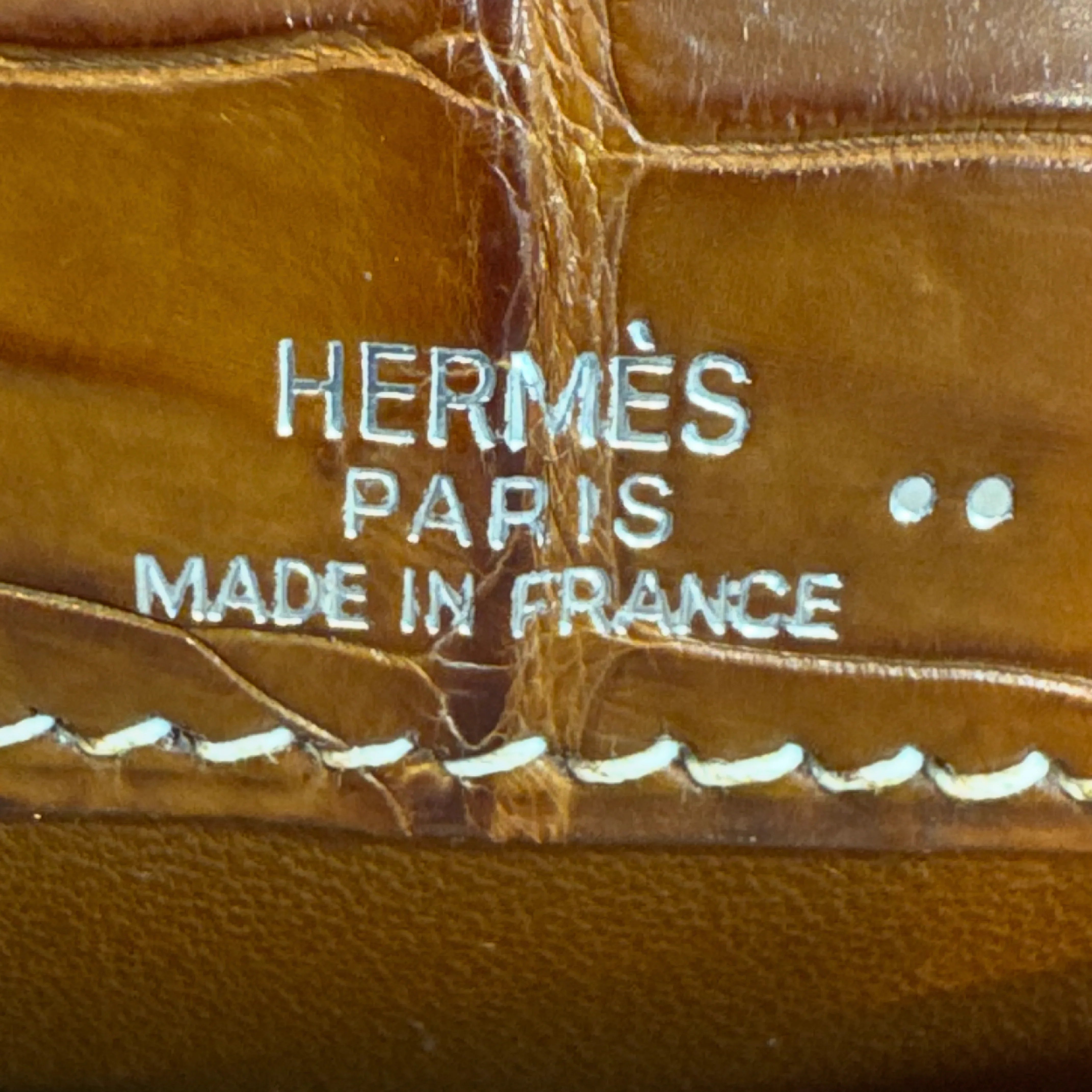 Hermes Kelly Pochette Fauve Niloticus Crocodile PHW □ J Stamp - Lost Designer