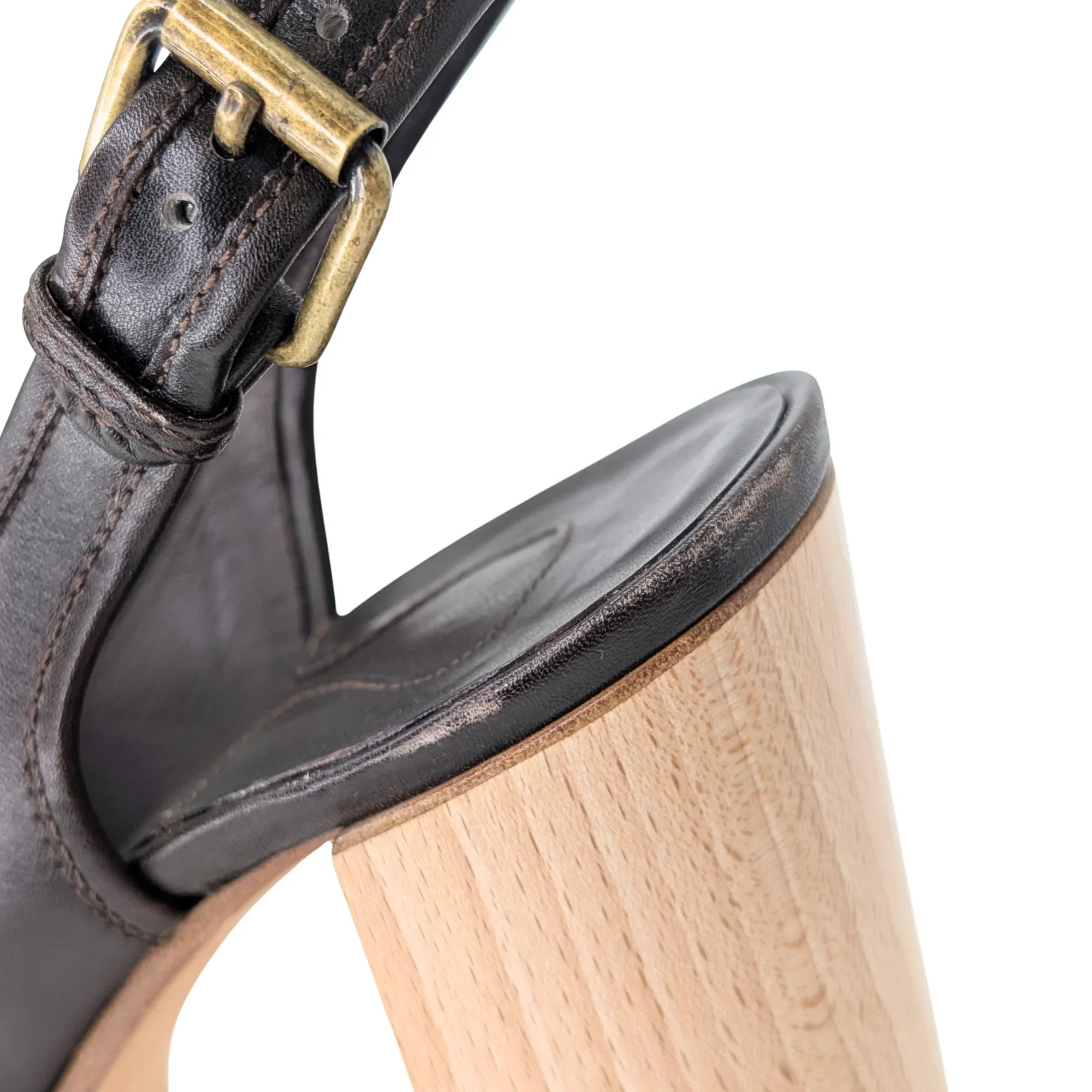 Chloé Slingback Heels Brown 39 - Lost Designer