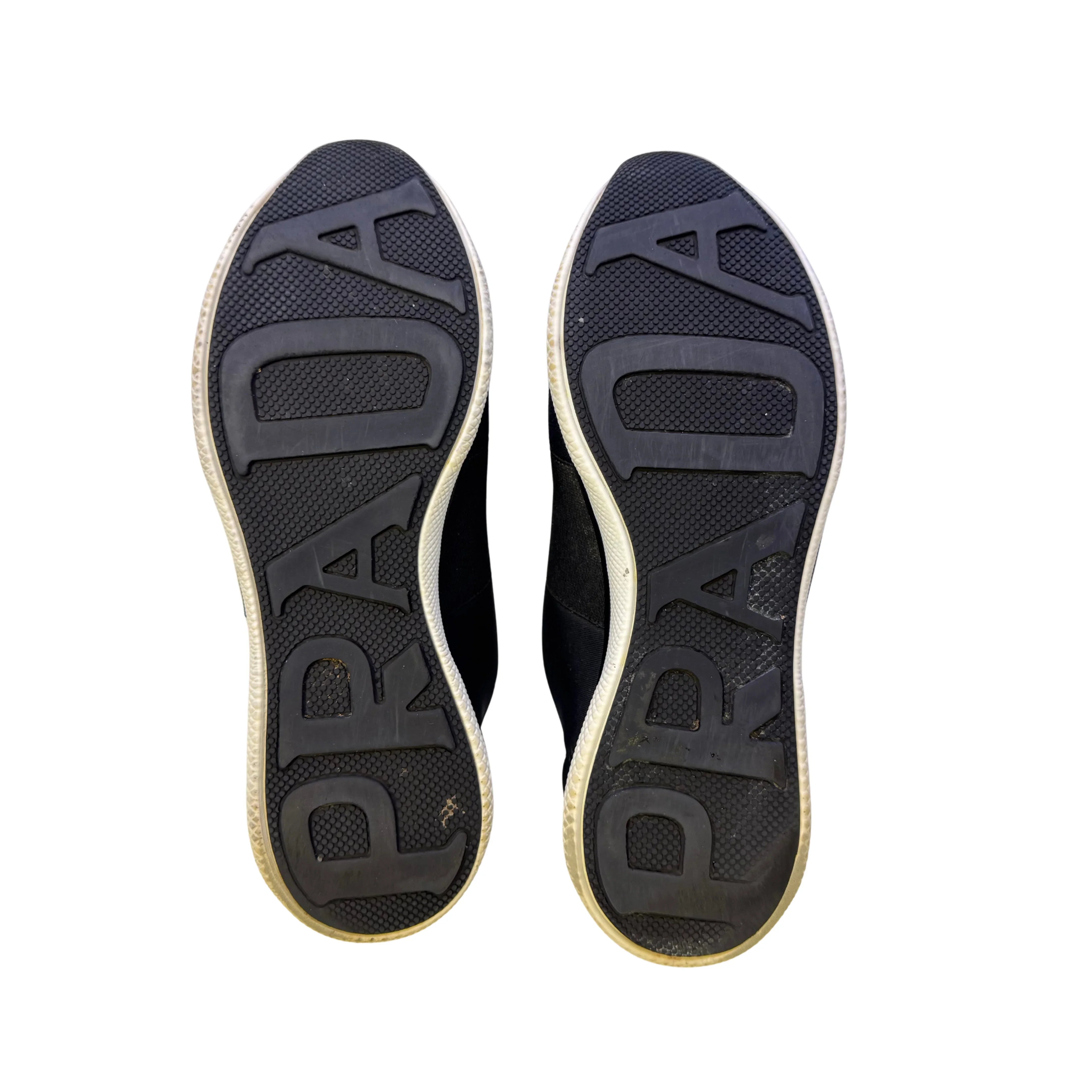 Prada Black x Navy Neoprene Sneakers size 36