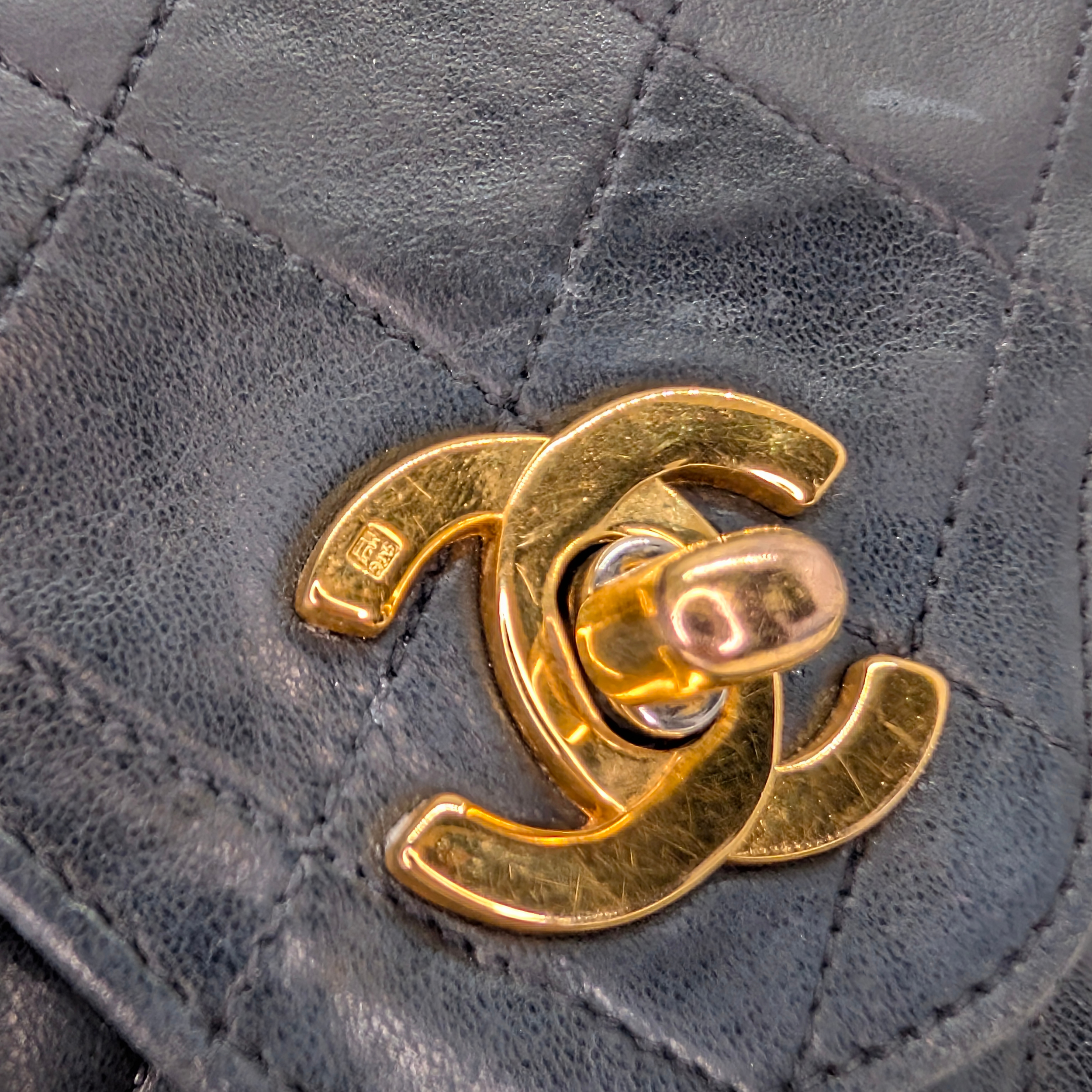 Chanel 复古经典款双翻盖中号手袋 黑色