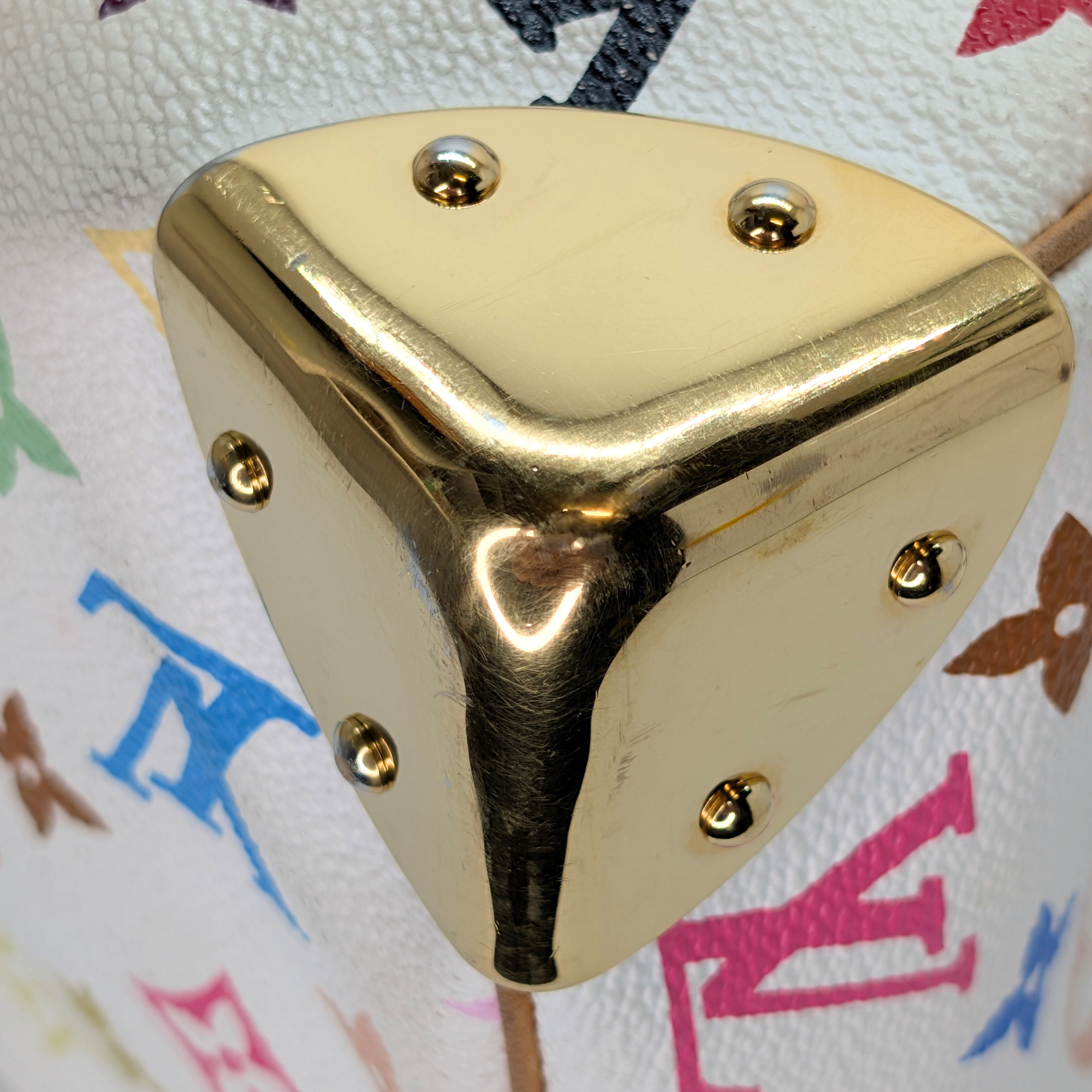 Louis Vuitton Murakami Speedy 30 Multicolour Handbag White