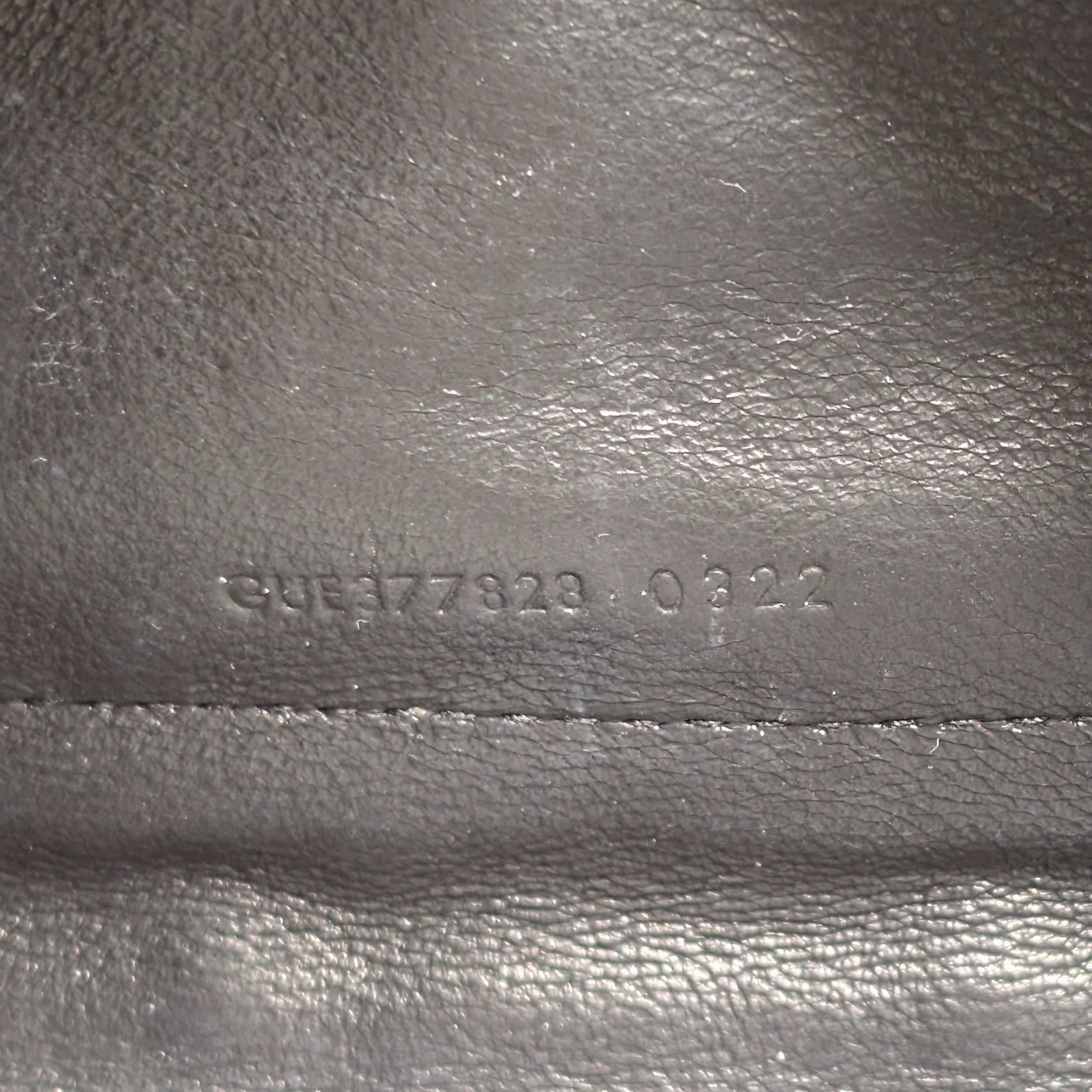 Yves Saint Laurent Cassandra Envelope Wallet on Chain Black