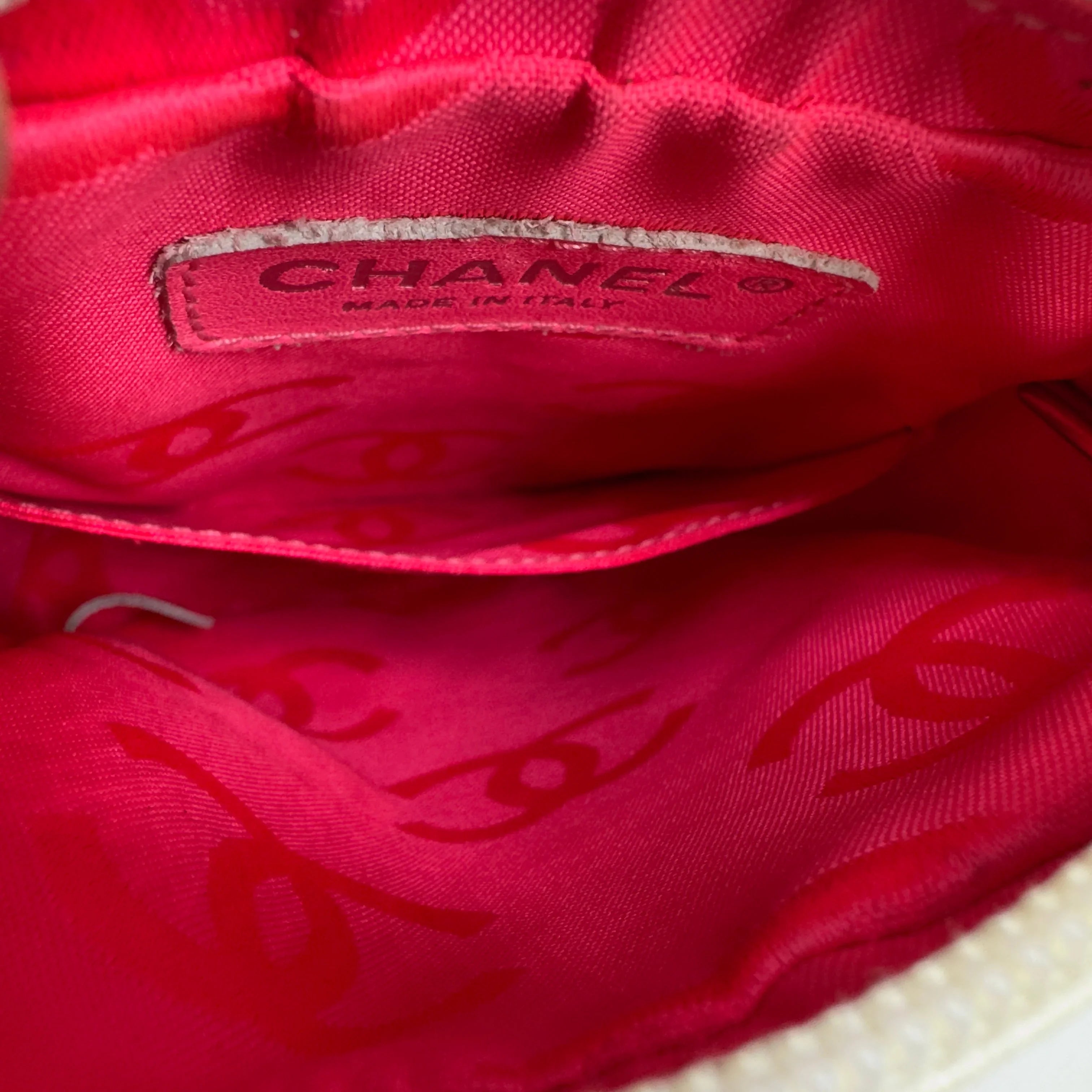 Chanel Quilted Cambon Small Messenger Bag White - Lost Designer