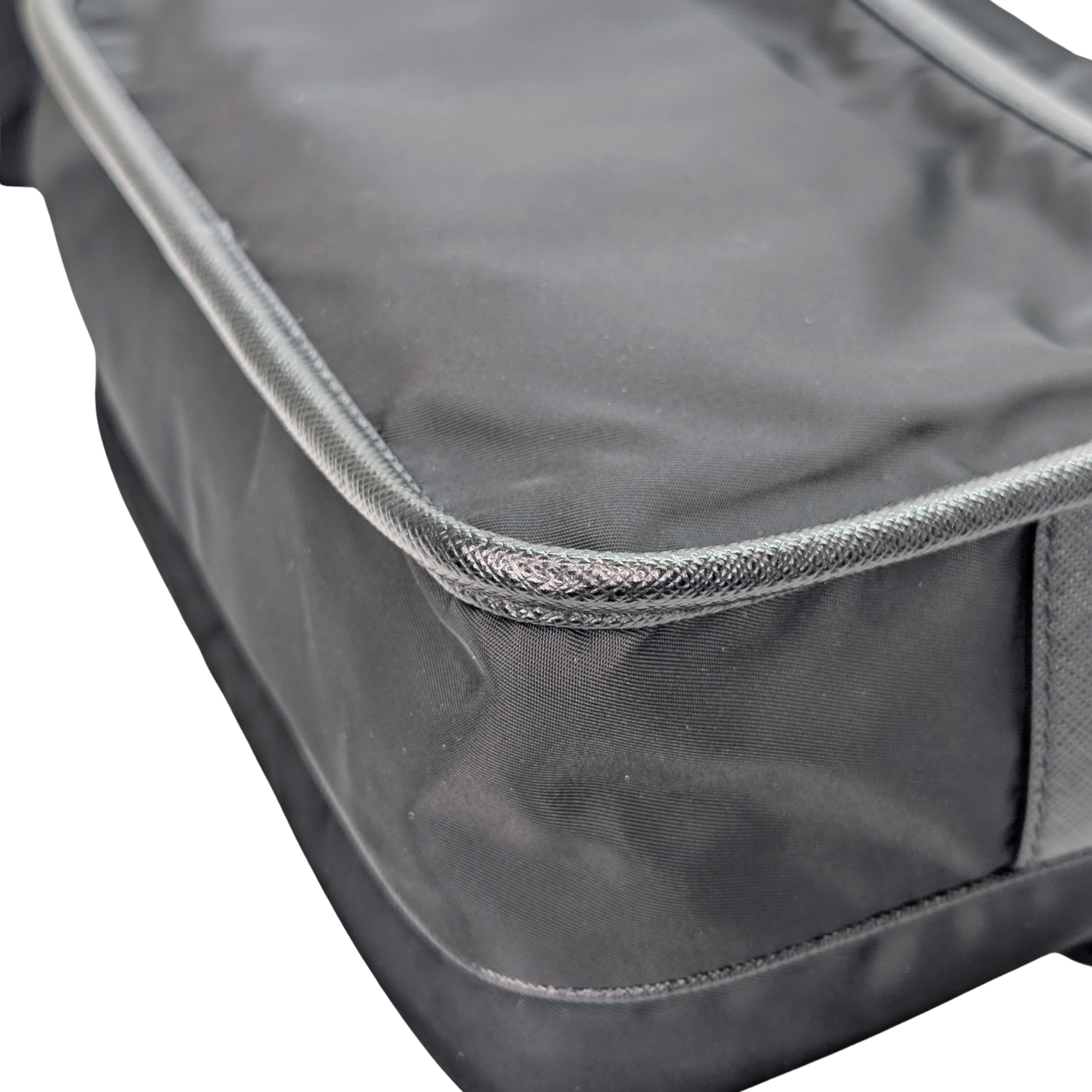 Prada Re-Nylon and Saffiano Leather Shoulder Bag Black