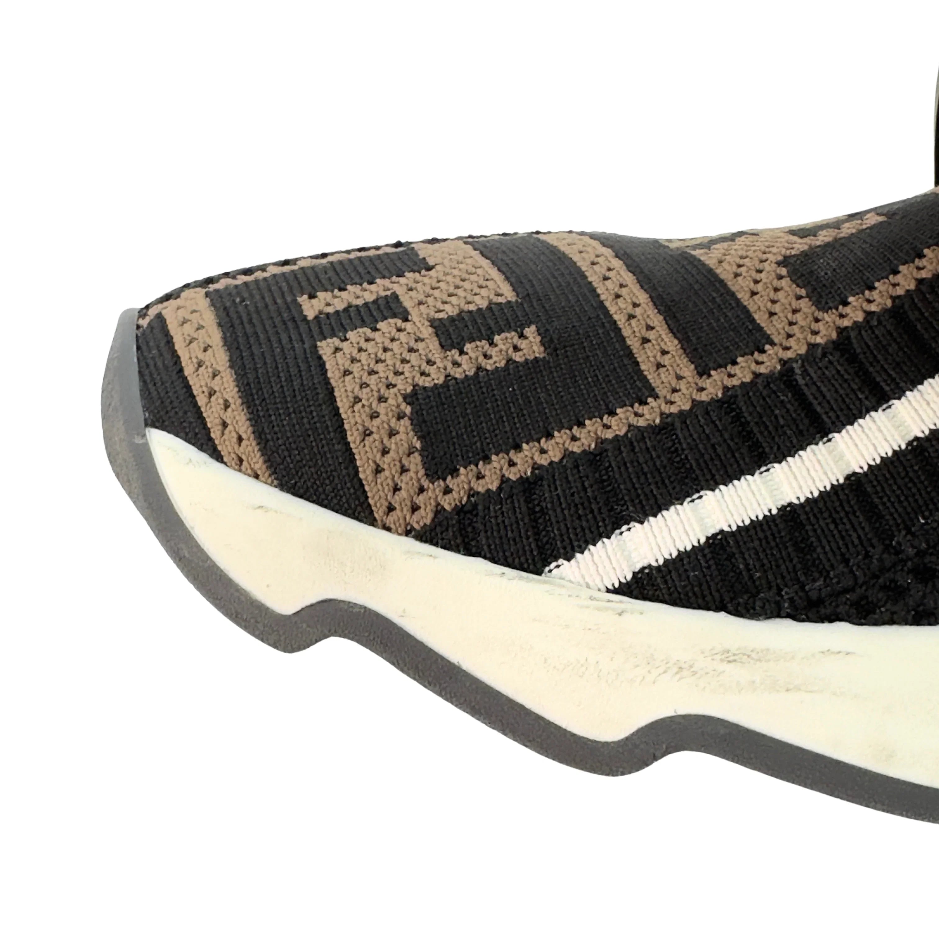 Fendi Stretch Yarn FF Stiff Band Rockoko Sneakers 38 - Lost Designer
