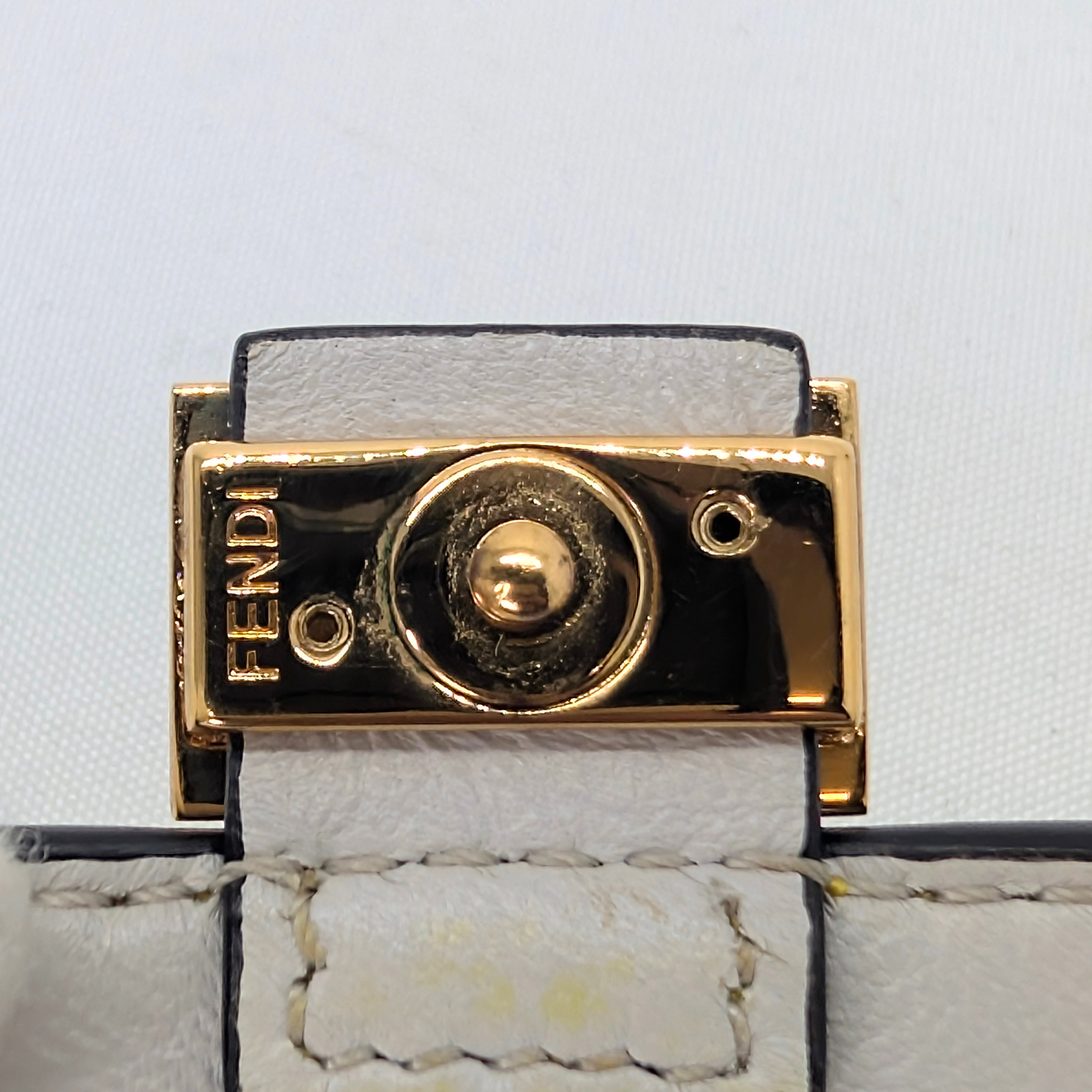 Fendi Nano Baguette Bag Charm Yellow